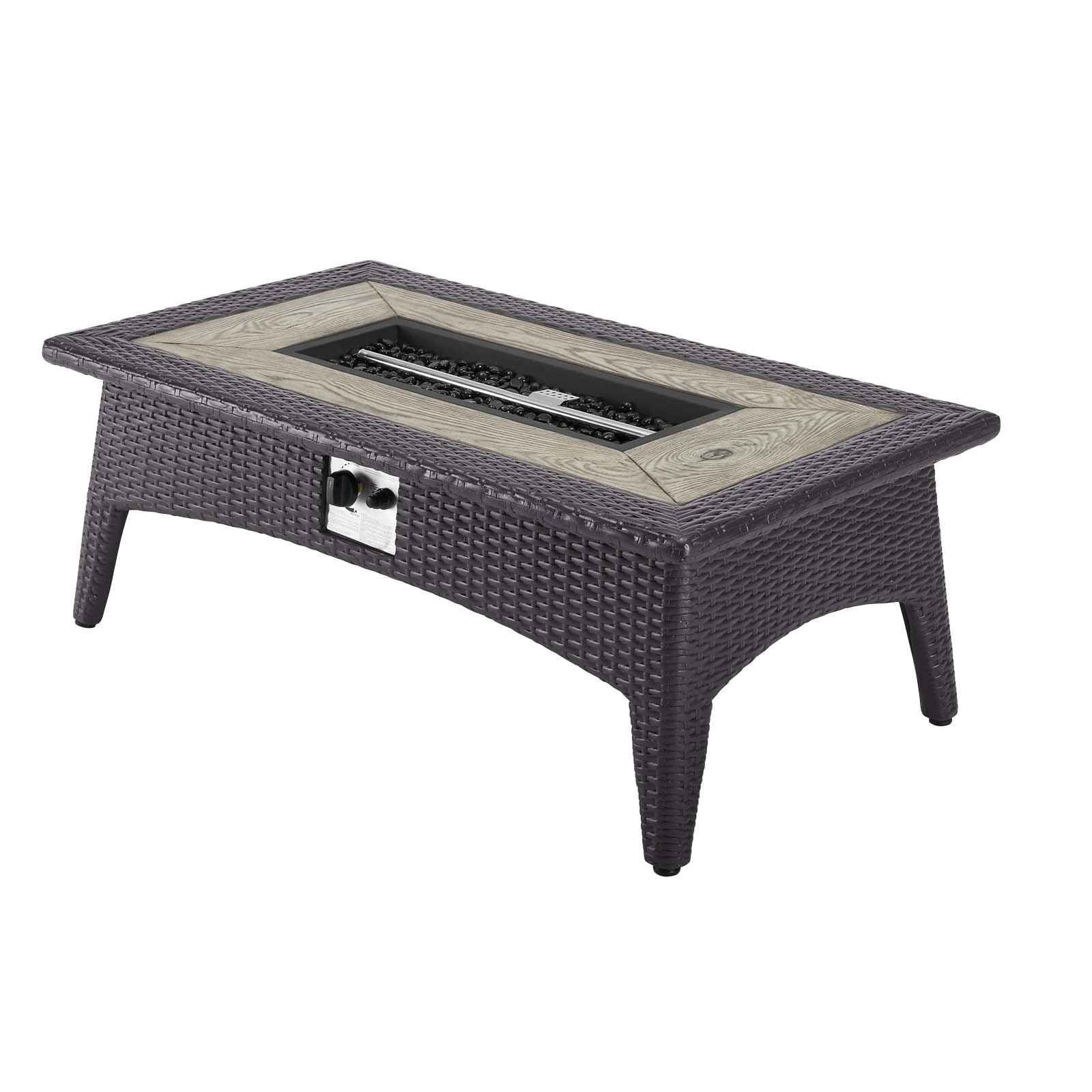 Convene 4-Piece Outdoor Patio Furniture Set with Fire Pit - Perfect for Backyard Gatherings & Relaxing Evenings