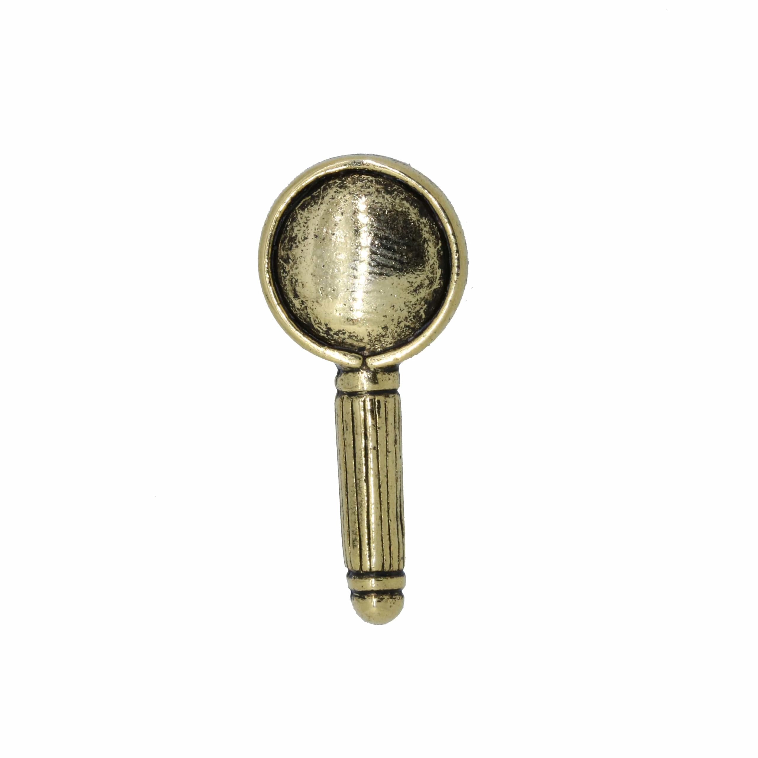 Jim Clift Design Gold Magnifying Glass Lapel Pin - Elegant Accessory for Detectives, Collectors & Vintage Enthusiasts - Perfect for Costumes, Gifts & Fashion Statements