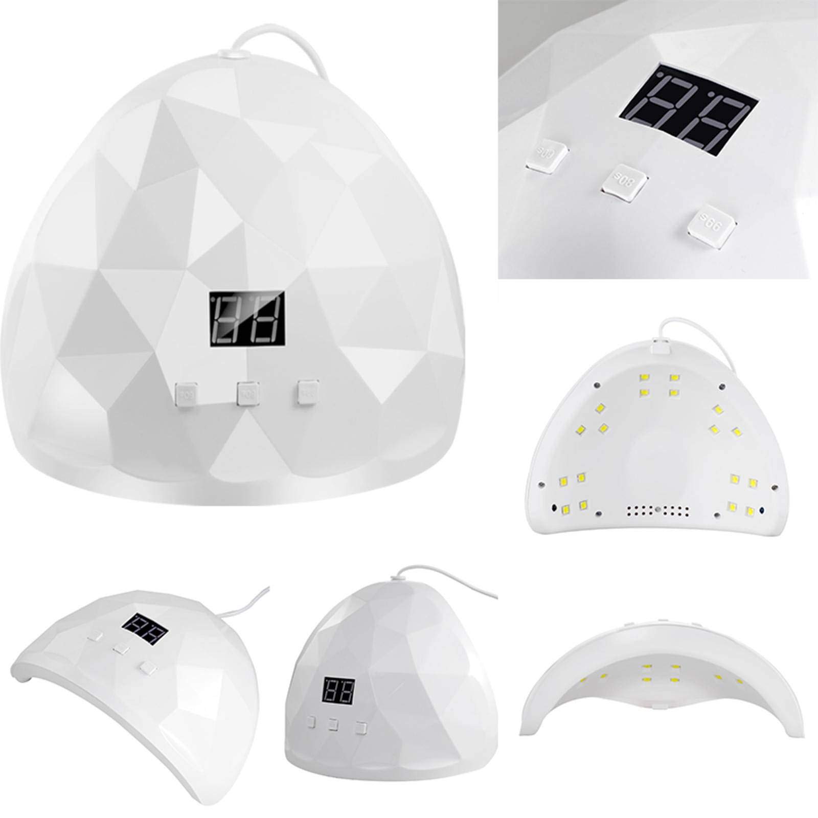 Professional LED UV Nail Lamp for Gel Polish - 3 Timer Settings with Auto Sensor & Digital Display - USB Powered Portable Nail Dryer - Perfect for Home Manicures, Salon Nail Art & DIY Gel Nail Curing