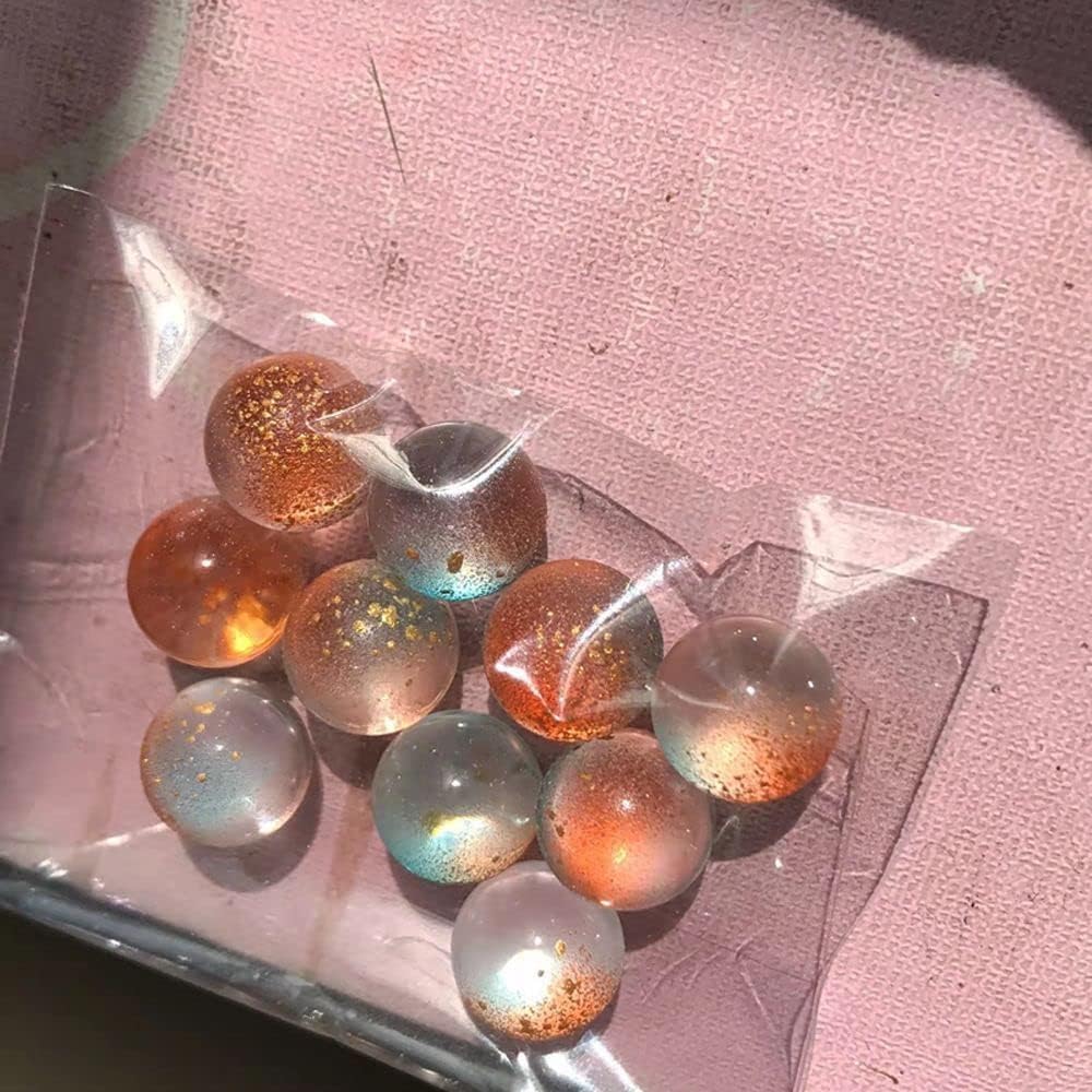 20pcs Purple Glow in the Dark Glass Marbles - 12mm Luminous Glass Balls for Vase Filler, Fish Tank Decor, DIY Jewelry Making, Home Decoration & Aquarium Thematic Ornaments - Perfect for Party Favors, Wedding Centerpieces and Kids Sensory Play