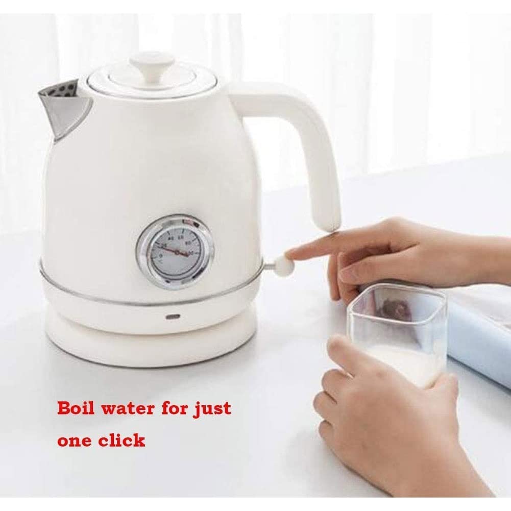 Stainless Steel Electric Kettle 1.7L - 1800W Fast Boiling Cordless Water Kettle for Tea & Coffee | Portable Electric Hot Water Pot for Home, Office & Travel | BPA-Free & Energy Efficient (Green)