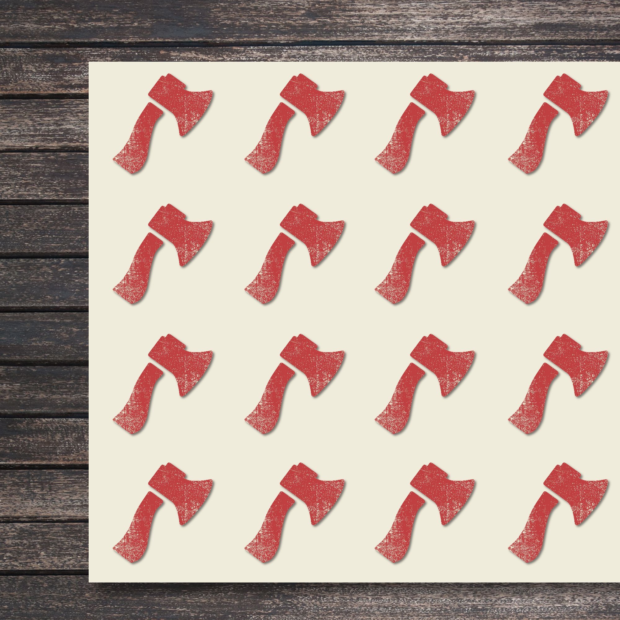 Premium Axe Construction Tool Stickers - 30 Pack, 1.5 Inch DIY Decals for Scrapbooking, Party Decor, Seals & Craft Projects | Perfect for Toolboxes, Laptops, Water Bottles & DIY Enthusiasts