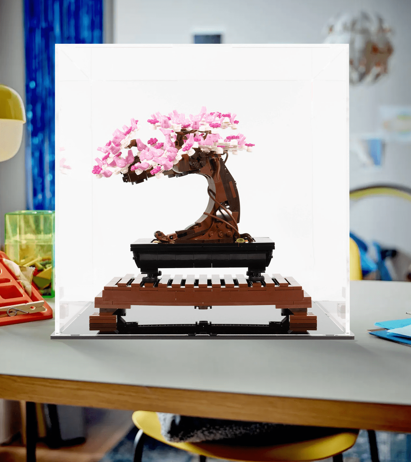 Lego Icons Bonsai Tree 10281 Display Case - Clear Acrylic Protector for Collectible Building Sets - Perfect for Home Decor, Office Display & Gift Showcase
