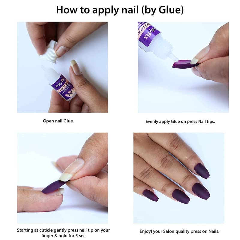 RECTYO GALLERY Professional Nail Glue for Artificial & Acrylic Nails - Waterproof, Long-Lasting Adhesive for Fake Nails - Perfect for Nail Art, Extensions & Salon Use (1 Pack)