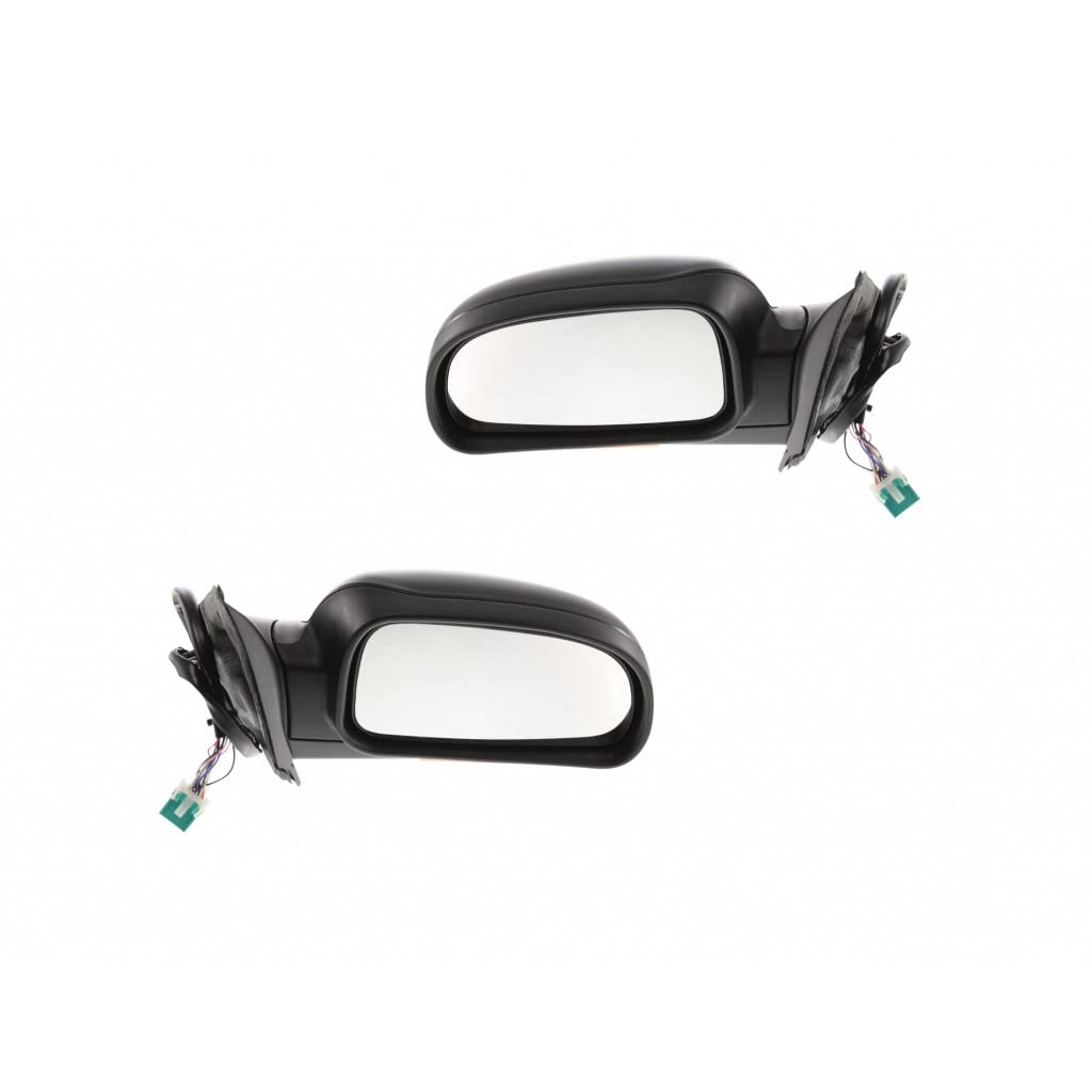 2004-2006 Chevy Trailblazer Power Side Mirrors Pair - Manual Folding Heated Rearview Mirrors with Amber Turn Signal Light (Driver & Passenger Side) | GM1320349 GM1321349 | Perfect for Off-Roading, Daily Commuting & Enhanced Nighttime Visibility