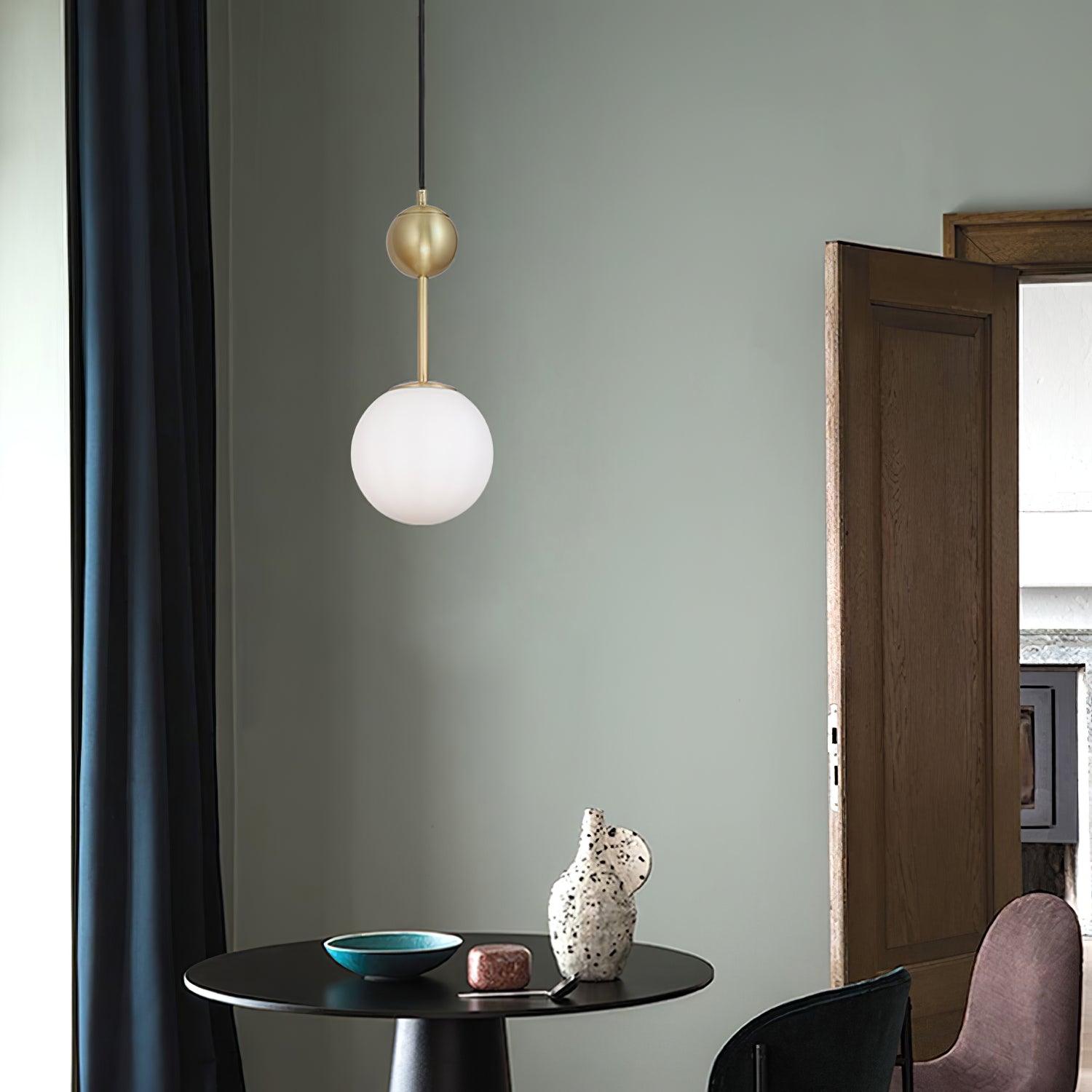 Born Pendant Light - Modern Hanging Ceiling Light Fixture for Kitchen Island, Dining Room & Bedroom | Adjustable Height, Dimmable LED Bulb