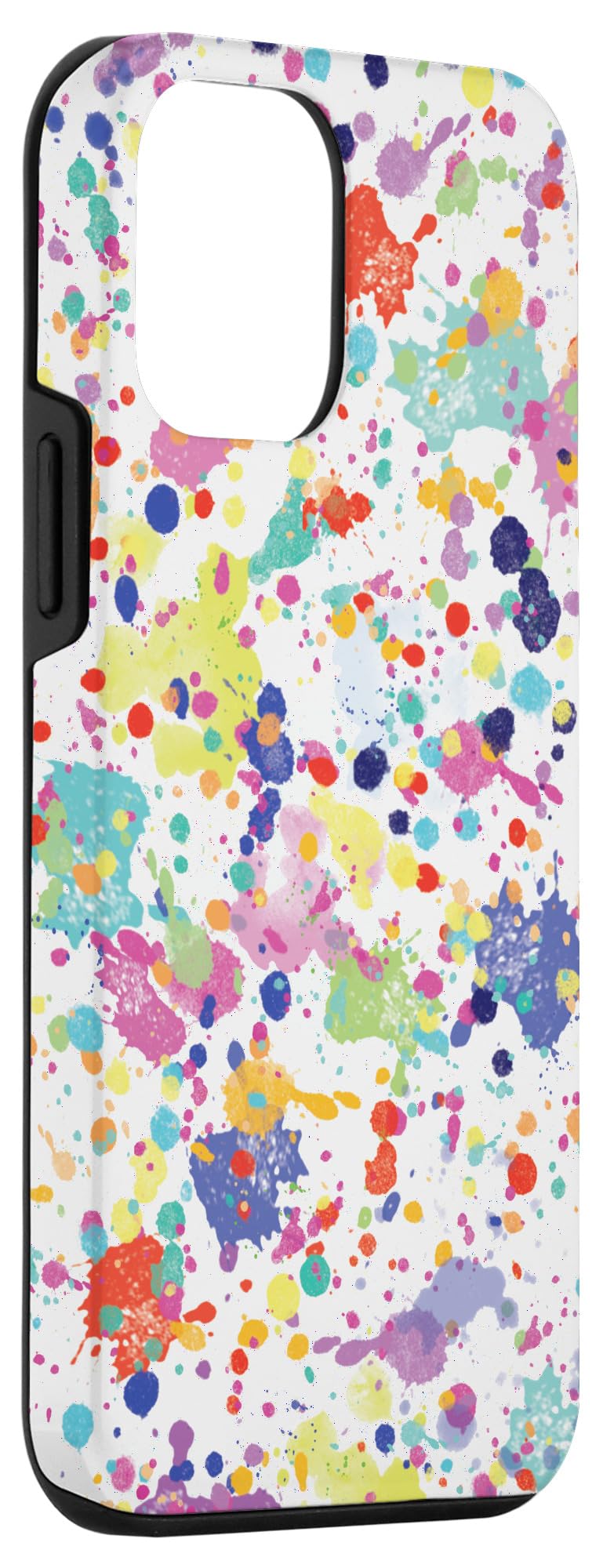 Colorful iPhone 12 Mini Case with Paint Splatter Design - Artistic Protection for Messy Painters | Perfect for Artists, Students & Creative Professionals