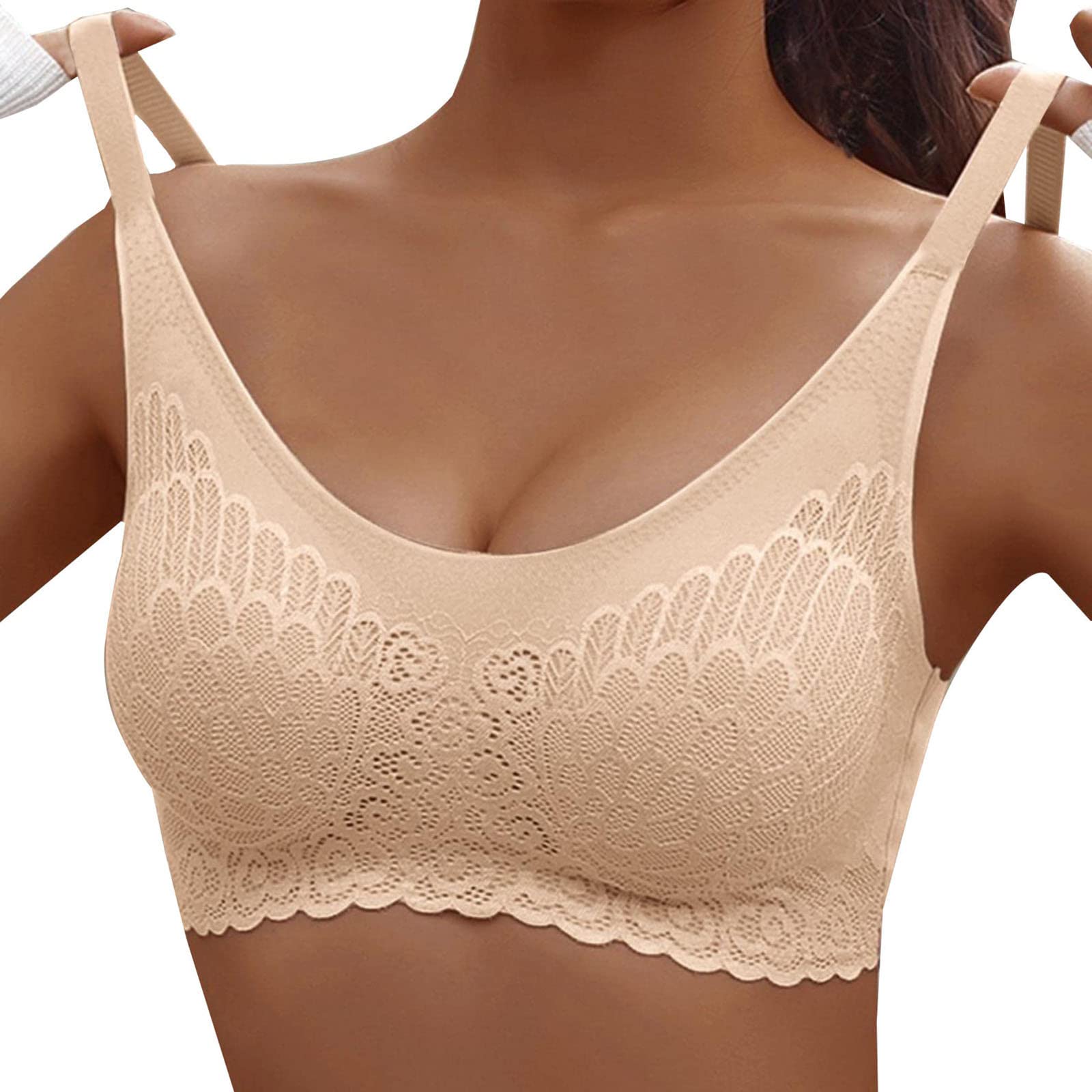 High Impact Lace Sports Bra for Women - Seamless Support for Gym & Yoga