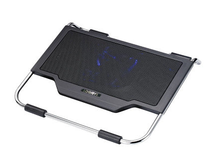 Logisys NP2000BK Laptop Cooling Stand with Blue LED - Portable Cooling Pad for Gaming Laptops & Notebooks - Perfect for Home Office & Gaming Setup