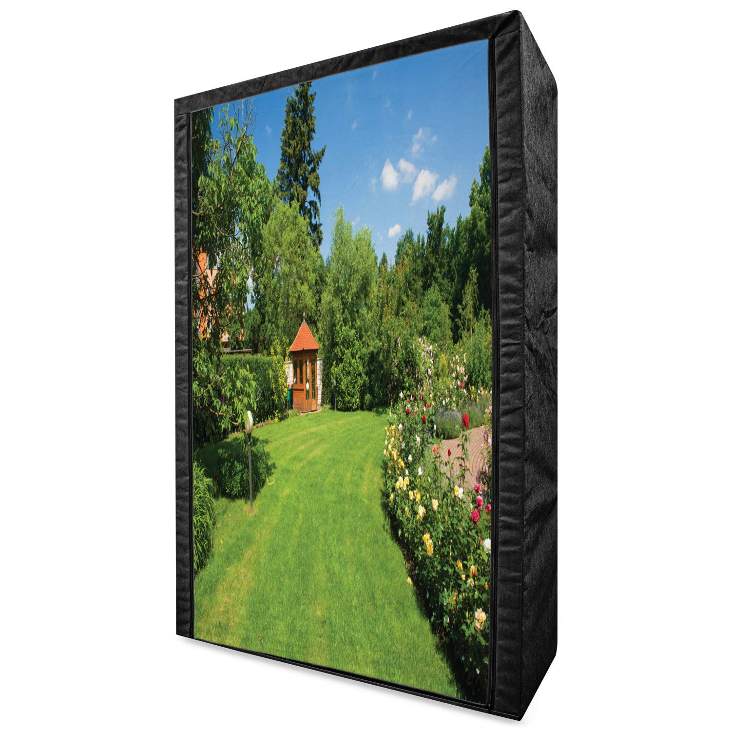 Ambesonne Portable Fabric Wardrobe with Shelves - 42.5