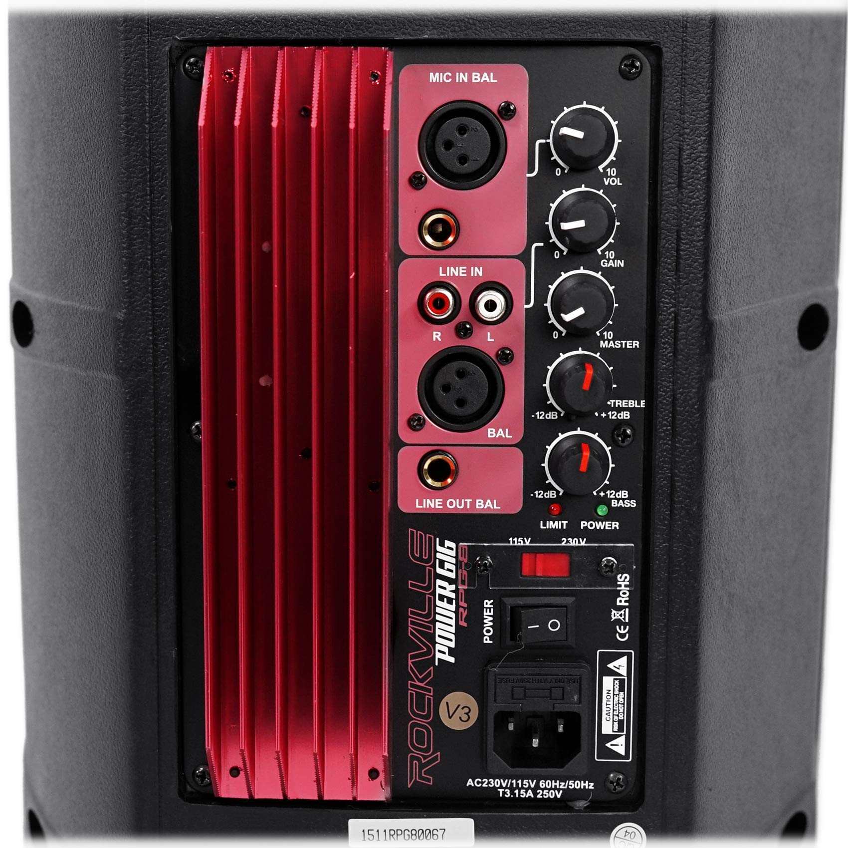 Rockville RPG8 8-Inch 800 Watt Powered DJ PA Speakers with Carrying Bags – Perfect for Live Music, Parties, and Professional Sound Events