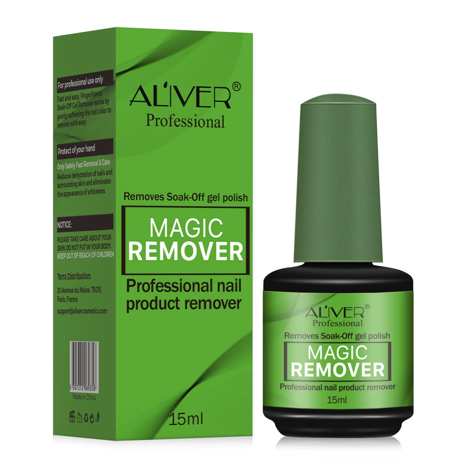 **Magic Gel Nail Polish Remover – Fast & Easy Soak Off Gel Polish Remover in 3-6 Minutes, No Foil or Clips Needed, Gentle on Nails – Perfect for At-Home Manicures & Salon Use**