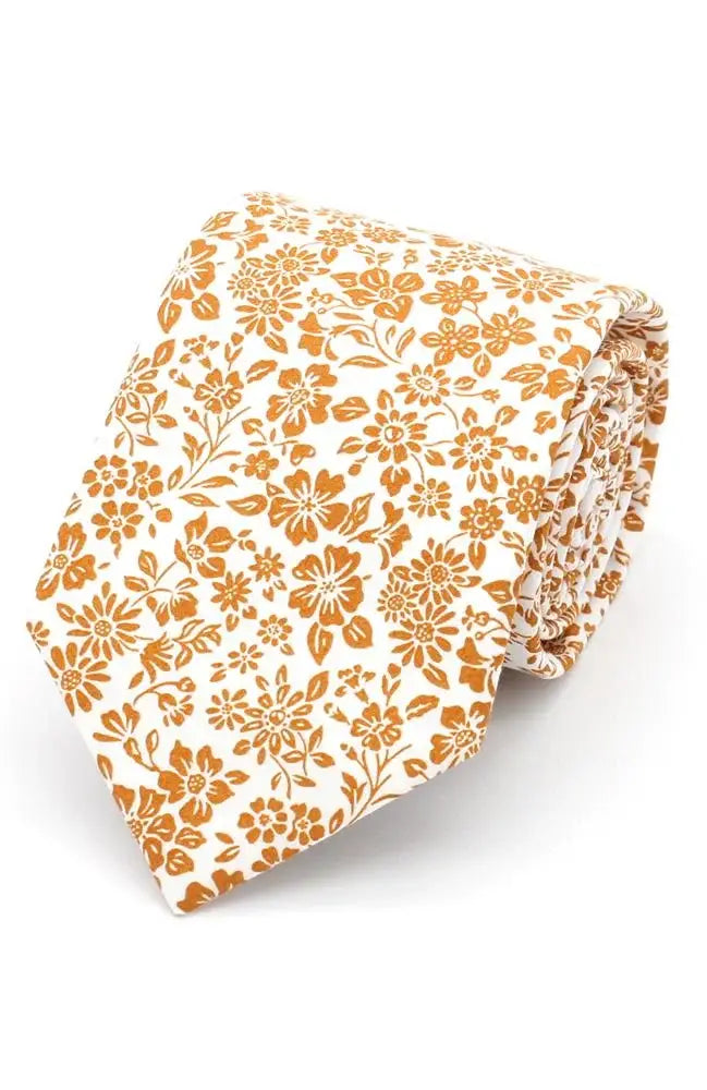 L A Smith Annabella Bartlett Silk Tie and Pocket Square Set - Premium Liberty Fabric for Men's Formal Wear & Wedding Accessories