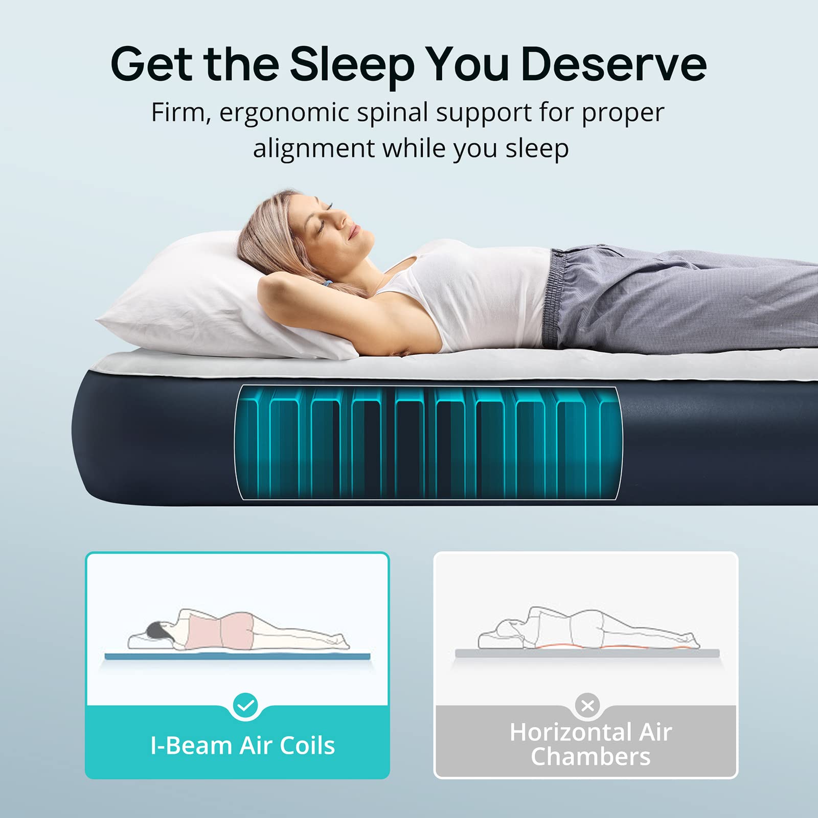 Evajoy Queen Air Mattress for Camping - 80