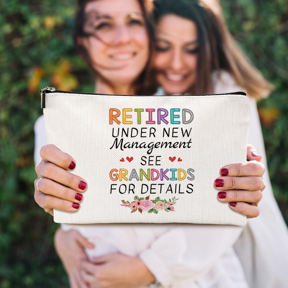 Retirement Gifts for Women - Inspirational Makeup Bag, Cosmetic Bag for Coworker Leaving, Retirees, Grandma, Mom - Perfect for Mother's Day, Christmas, Birthday, and Retirement Celebrations
