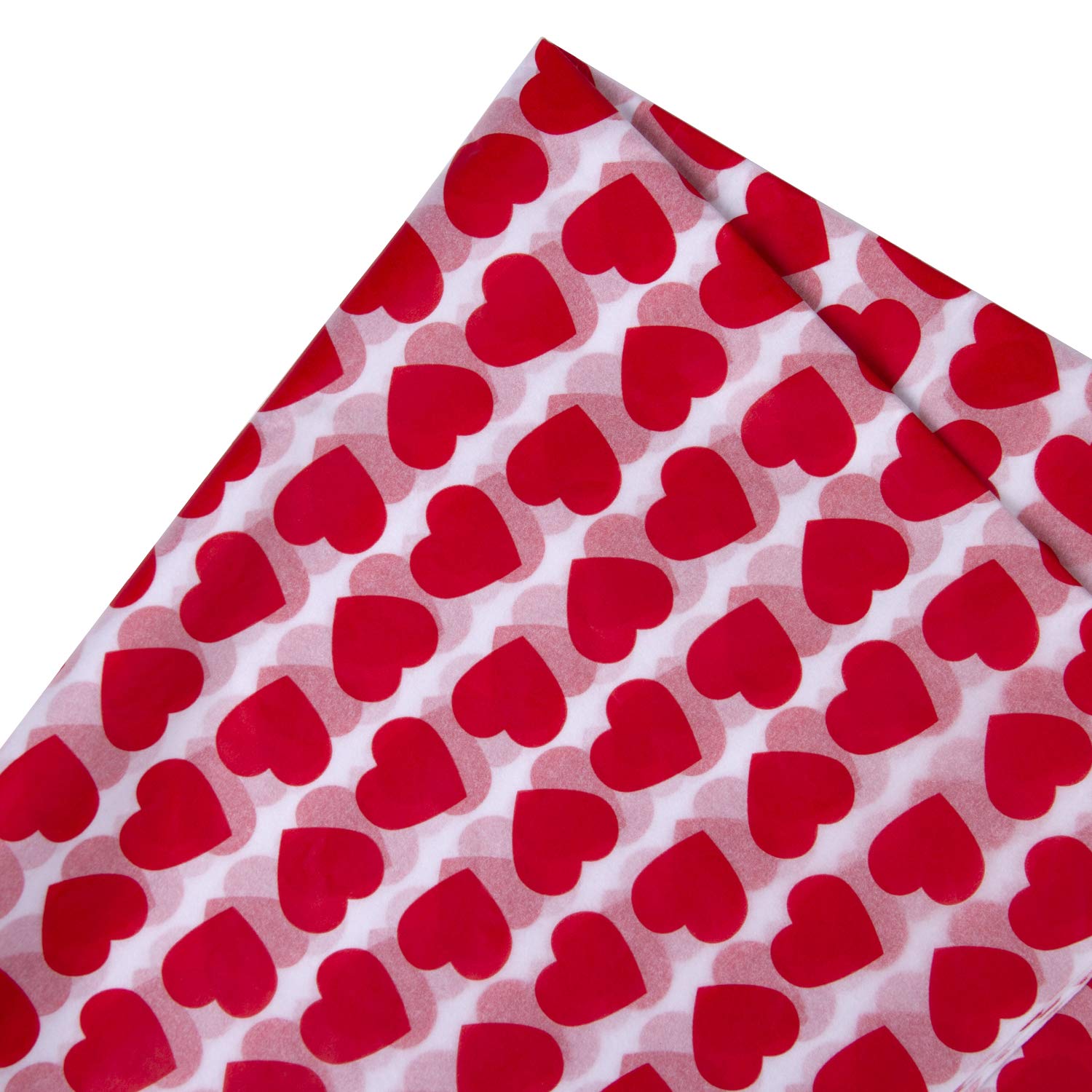 WRAPAHOLIC Premium Wrapping Tissue Paper - 24 Sheets 19.7x27.5 Inch Sweet Heart Design Bulk Gift Wrap for Packing, DIY Crafts, Birthday & Valentine's Day Presents