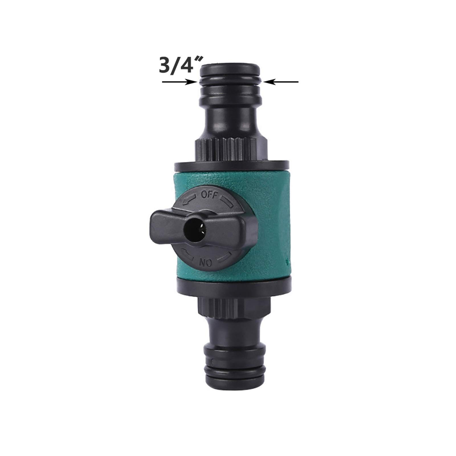 3/4 Inch Garden Hose Quick Connector with Switch - Durable Irrigation Dripper & Sprinkler Accessory for Lawn, Flower Beds & Vegetable Gardening (Perfect for Watering Systems & Outdoor Use)