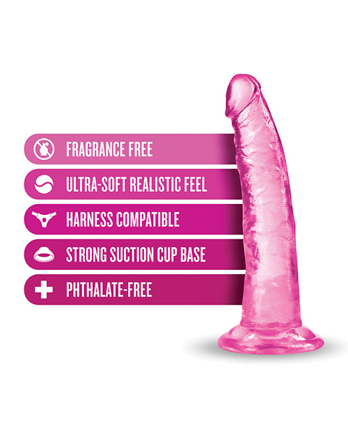 B Yours Plus Lust n' Thrust Realistic 7.5 Inch Pink Dildo - Adult Sex Toy for Solo Play & Couples Intimacy