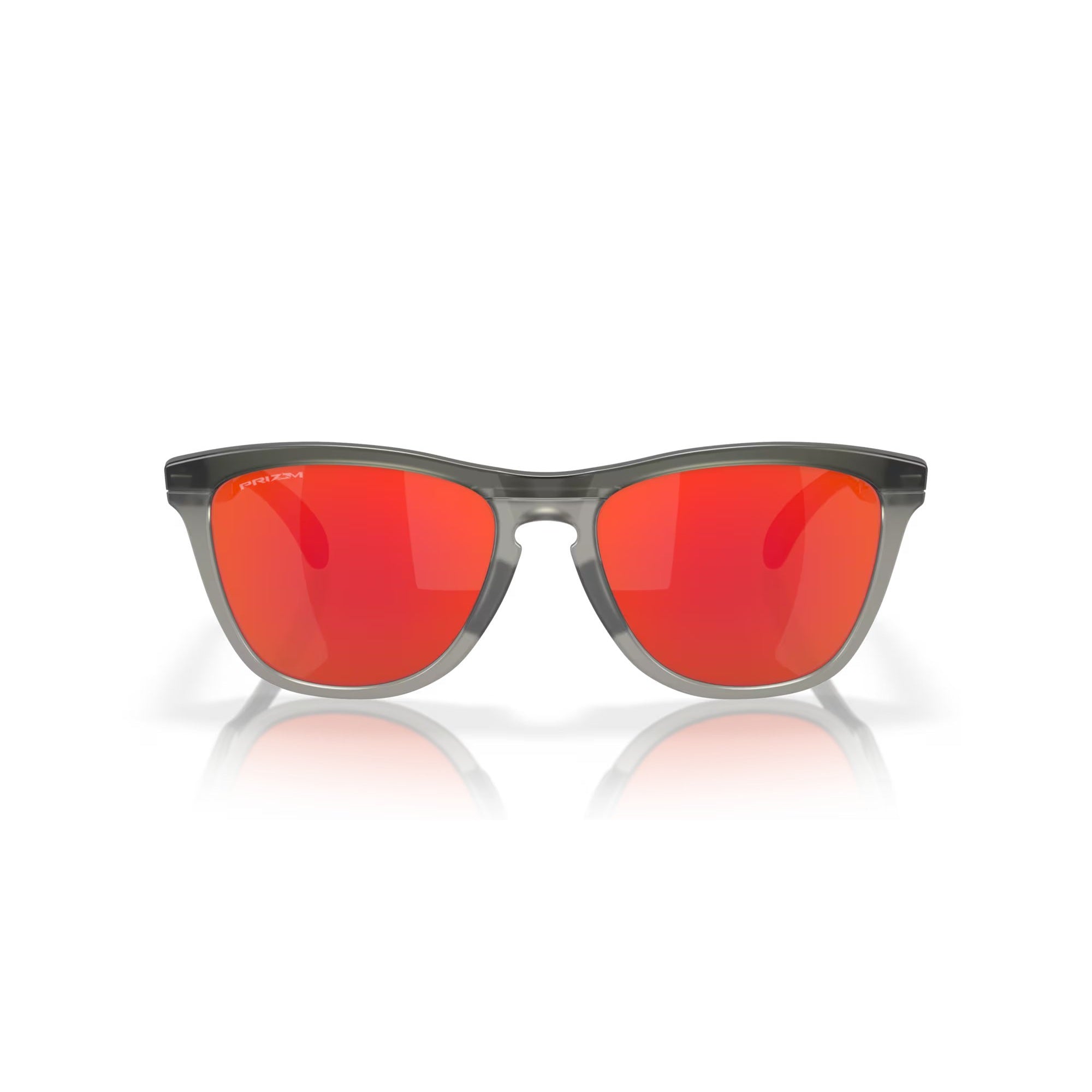 Oakley Frogskins Sunglasses - Matte Grey Smoke/Grey Ink Polarized Lenses for Men & Women - UV Protection for Running, Cycling & Outdoor Sports