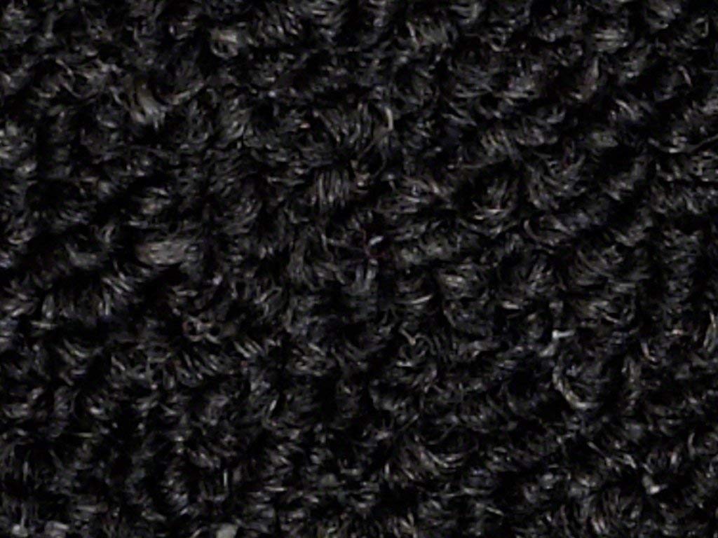 Home Queen Indoor Outdoor Commercial Black Half Round Area Rug 22