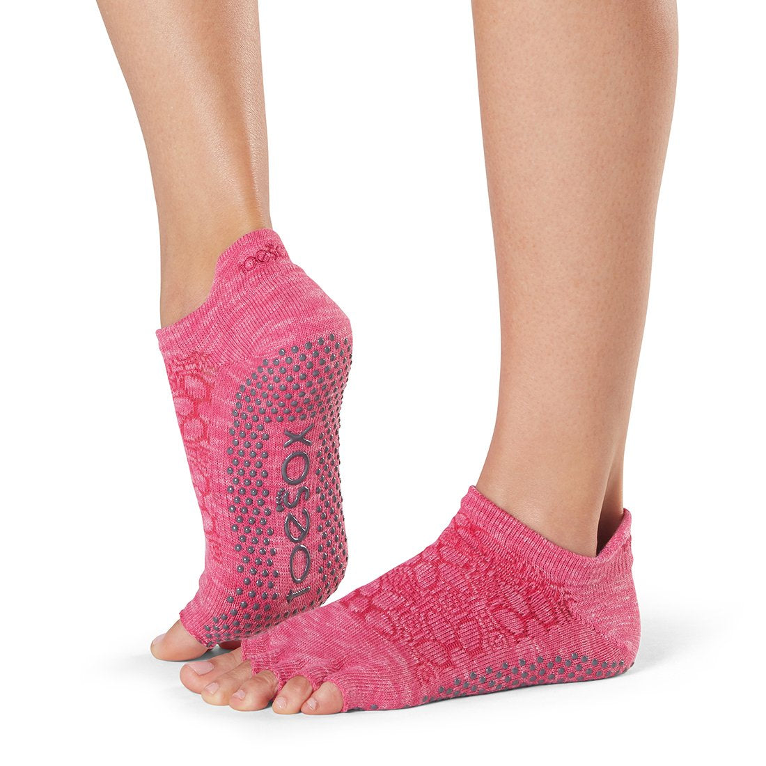 ToeSox Low Rise Grip Socks - Non-Slip Half Toe Yoga & Pilates Socks for Women - Perfect for Barre, Dance, and Workout Sessions