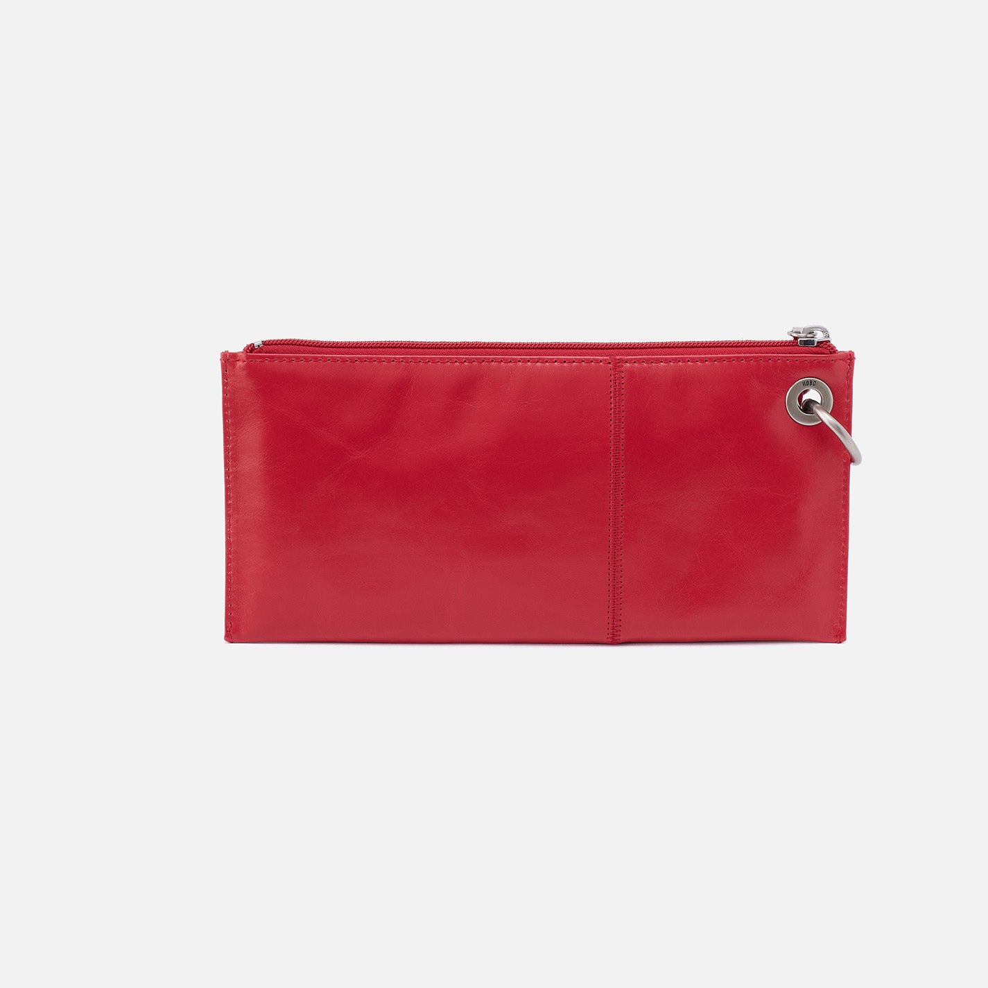Premium Vida Wristlet in Polished Leather - Hibiscus Color | Stylish Women's Wallet for Everyday Use, Travel & Shopping