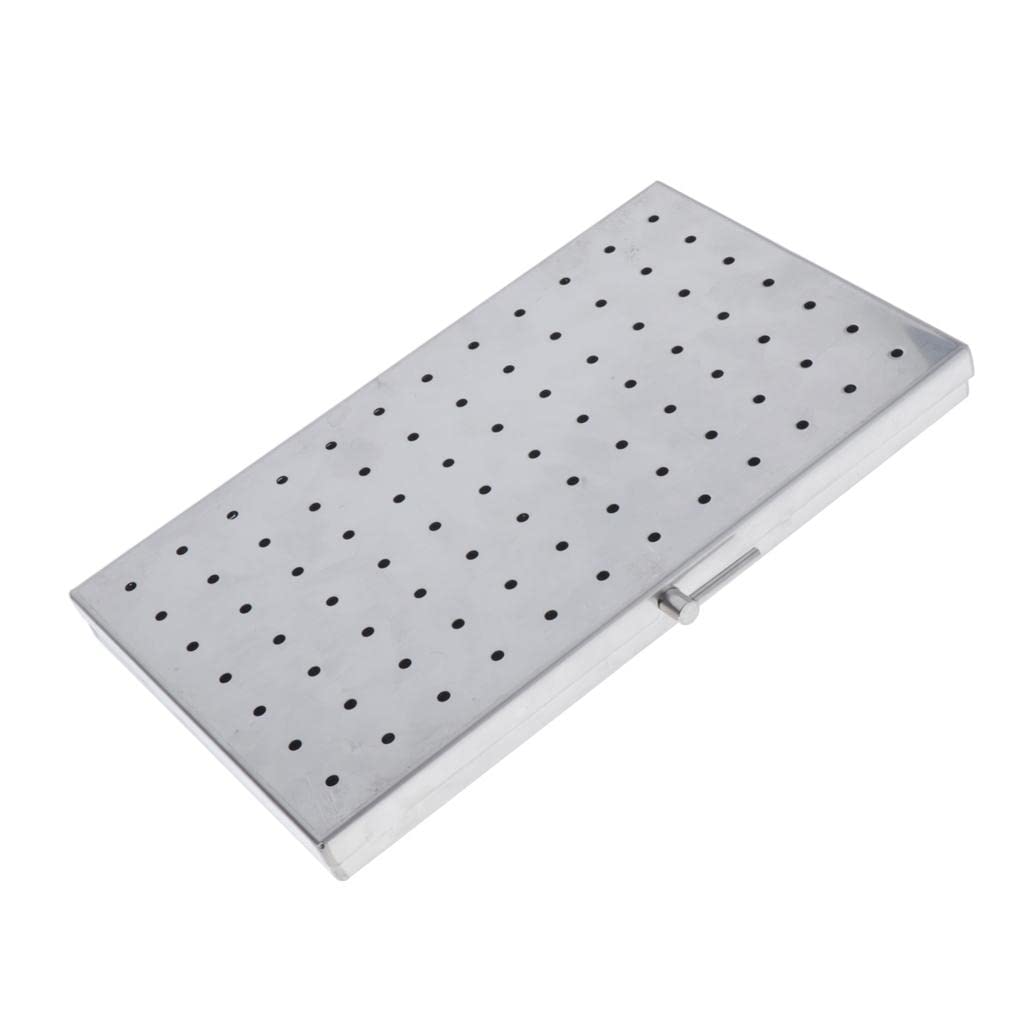 Jojomis Pro Instruments Silicone Disinfection Box Sterilizer Tray - Large UV Sanitizer for Dental Tools, Jewelry & Small Items (Silver & Blue) | Portable Germ-Free Storage for Home, Travel & Medical Use