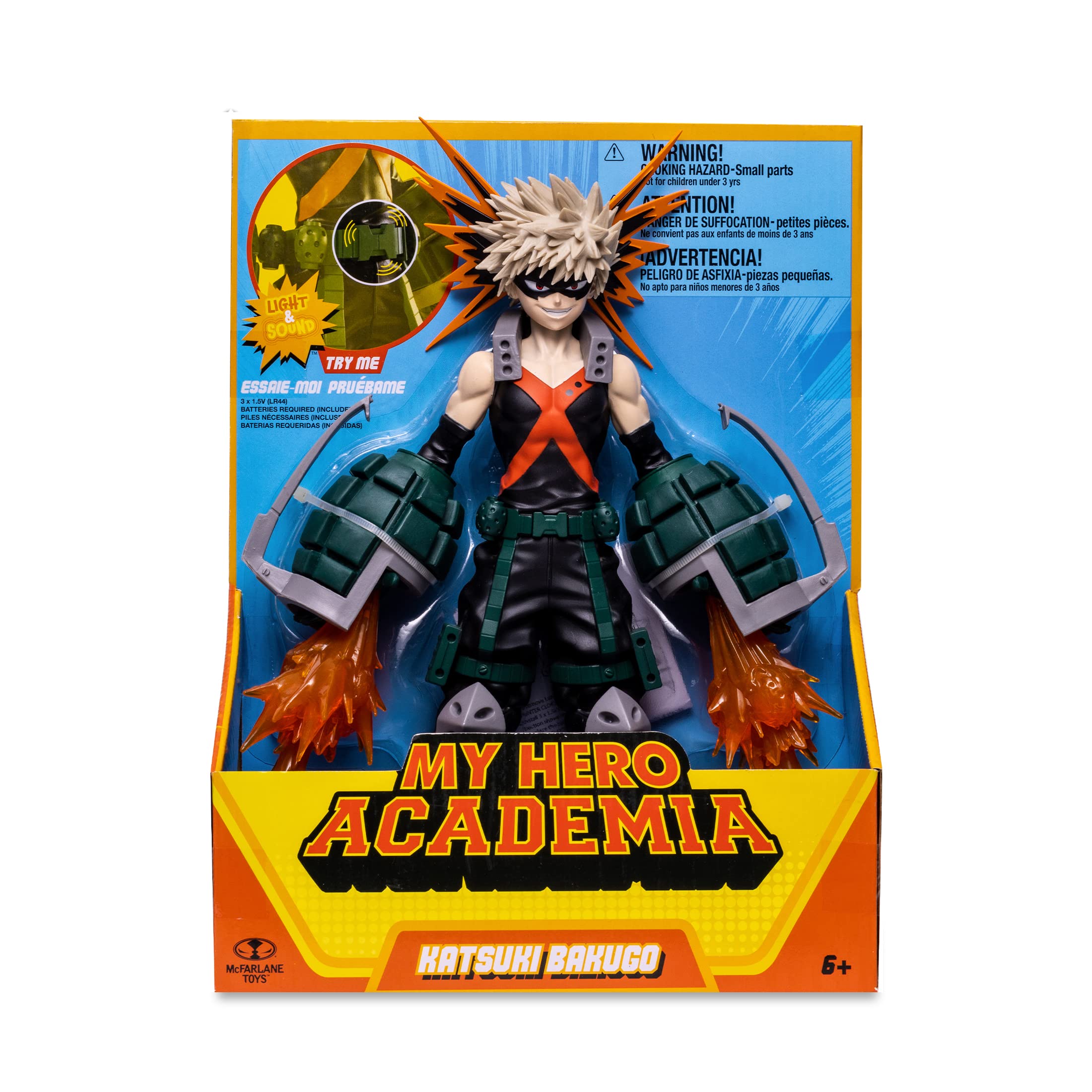 McFarlane Toys My Hero Academia Bakugo 12-Inch Collectible Action Figure - Perfect for Anime Fans, Gift Giving & Display Collections
