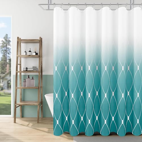 Aqua and White