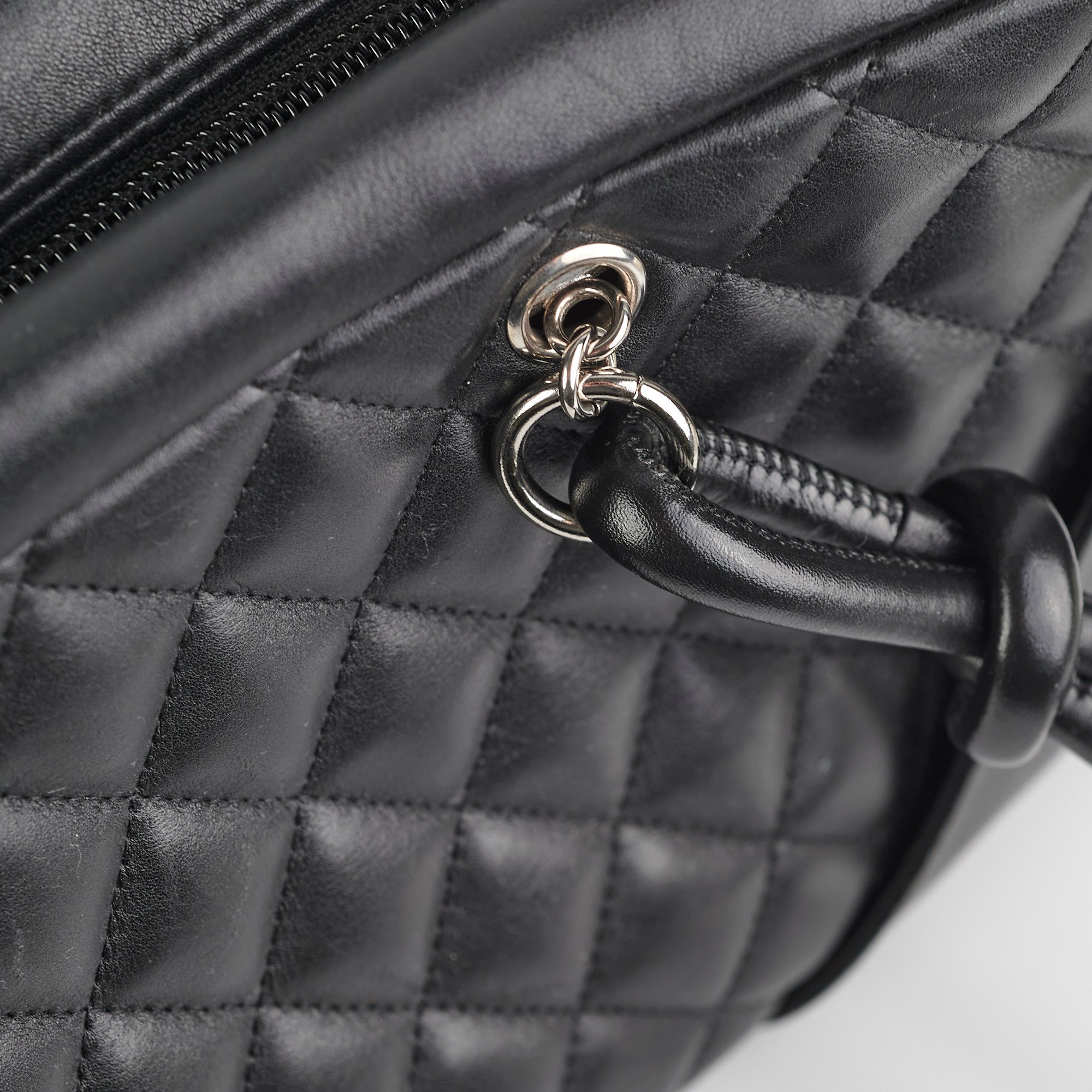 Chanel Cambon Quilted Leather Bowling Bag in Black - Luxury Handbag for Women, Perfect for Work, Travel & Evening Events
