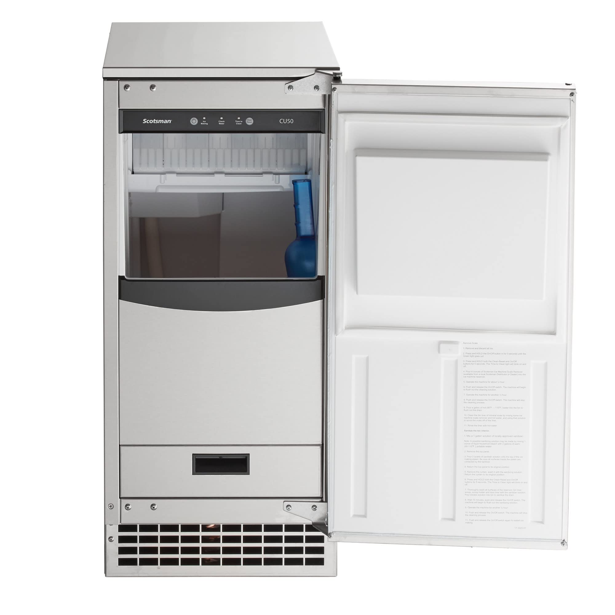 Scotsman Commercial Undercounter Gourmet Cube Ice Maker - Energy Efficient, High Capacity for Restaurants, Bars, and Home Use