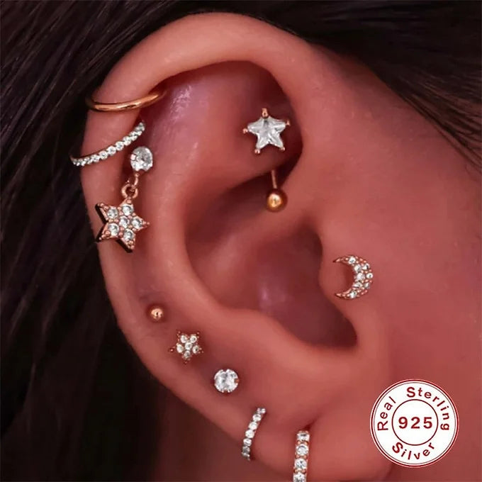 Evil Eye Rook Curved Barbell Eyebrow Piercing Jewelry | 16G 14G Body Jewelry for Eyebrow Piercing | Perfect for Gothic, Punk & Alternative Style