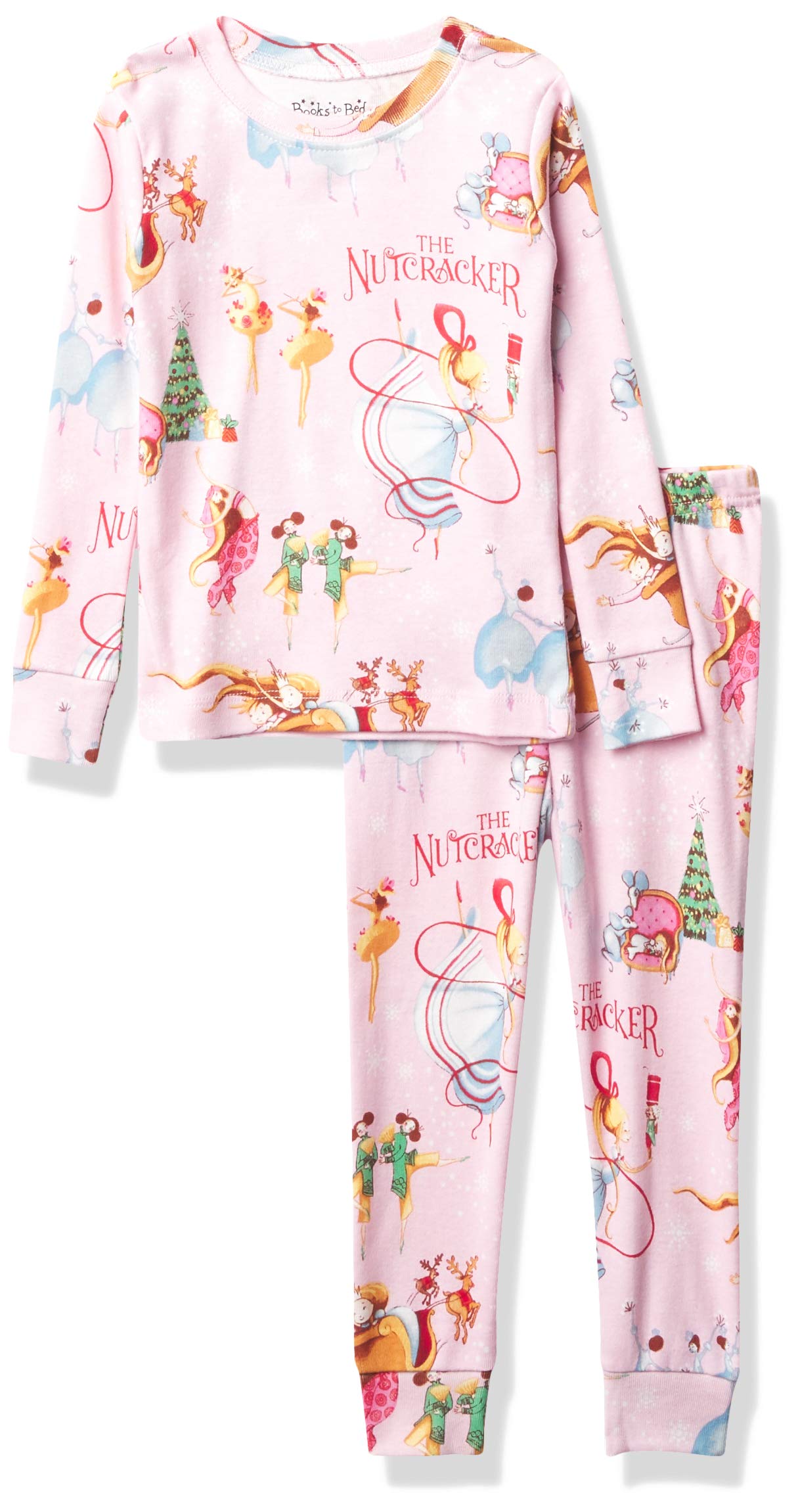 Girls' Book & Long Sleeve Printed Pajama Set - Cute Bedtime Story Pajamas for Girls Ages 4-10 | Perfect for Reading, Sleepovers & Cozy Nights