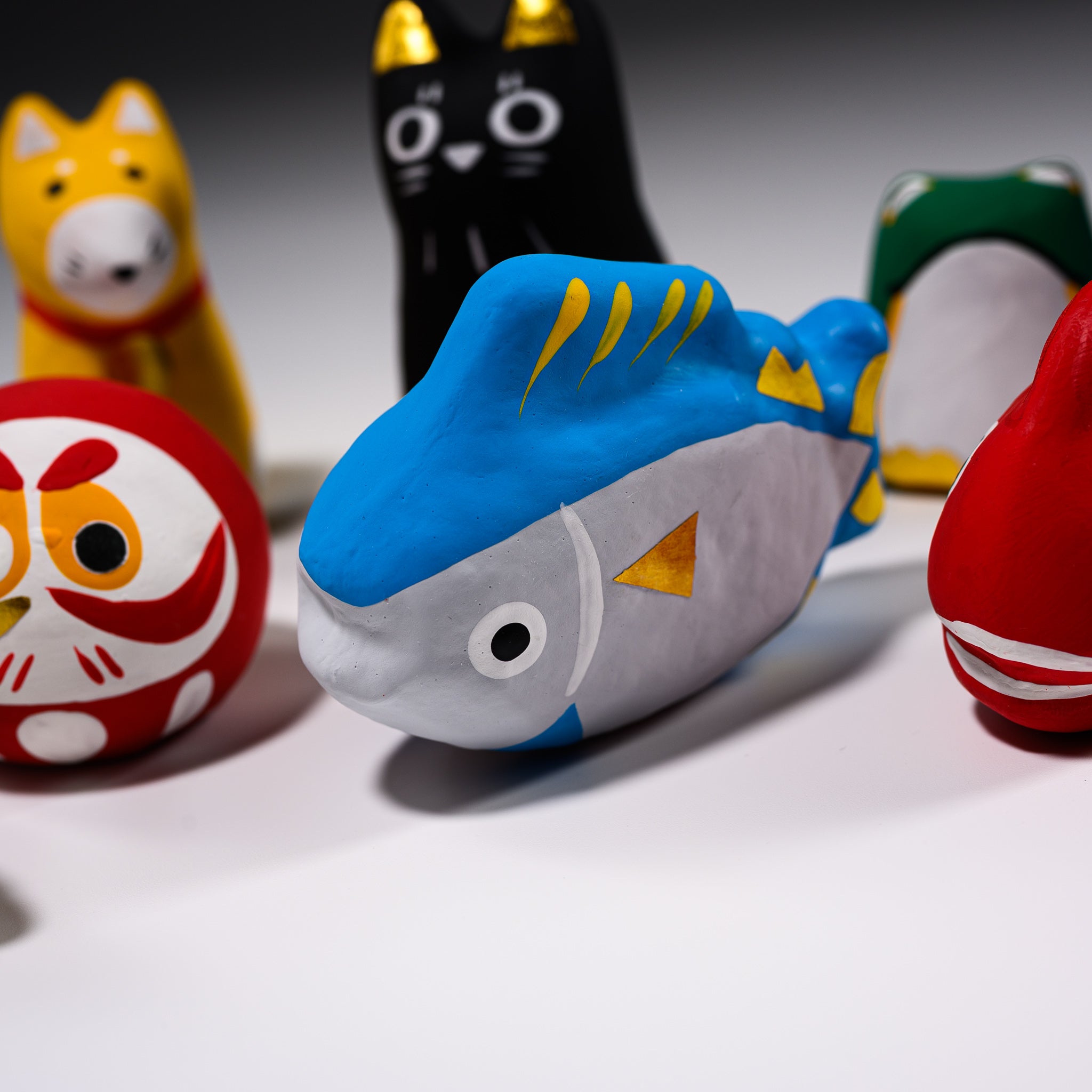 Handmade Lucky Fortune Maguro Fish Ornament - Japanese Omikuji Decoration for Home, Office & Gift Giving