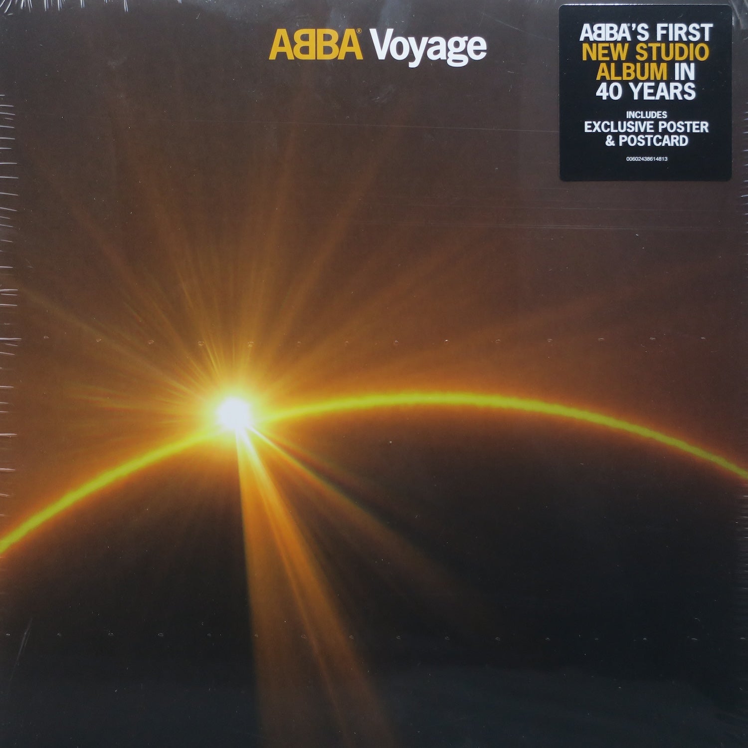 ABBA 'Voyage' Vinyl Record LP with Exclusive Poster & Collectible Postcard - Perfect for Music Lovers & Home Decor