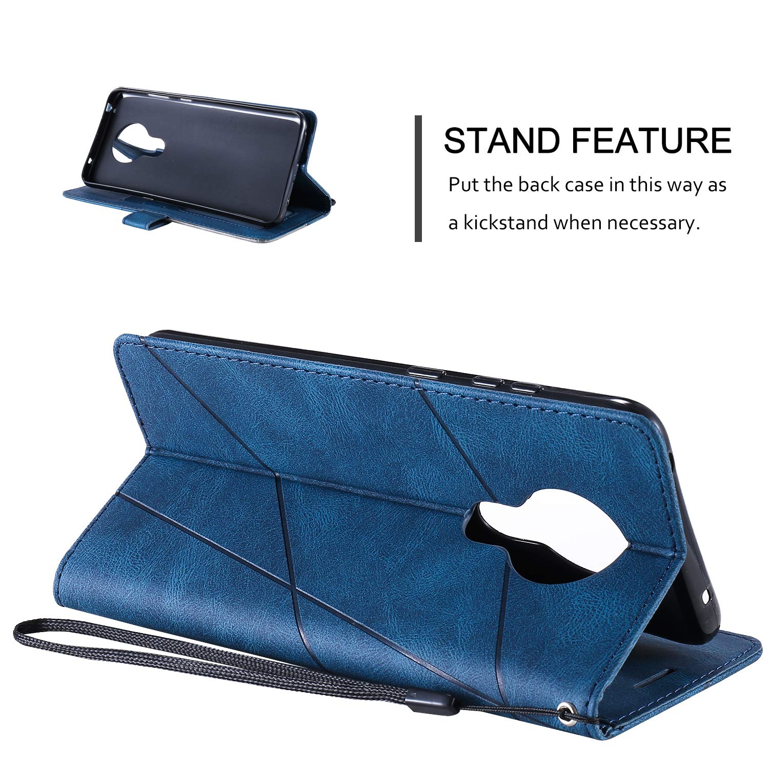 Premium Nokia 5.3 Case (2020 Model TA-1223/TA-1227/TA-1229/TA-1234) - Flip PU Leather Protective Cover with Card Slots in Blue | Perfect for Daily Use, Travel & Business Meetings