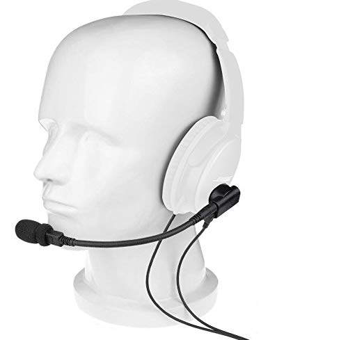 Crystal Mic Pro Universal Aviation Microphone - Noise Cancelling Headset Adapter for Sennheiser/Sony/Bose Headphones | Convert to ANR Pilot Headset for Flight Simulation & Professional Aviation Use