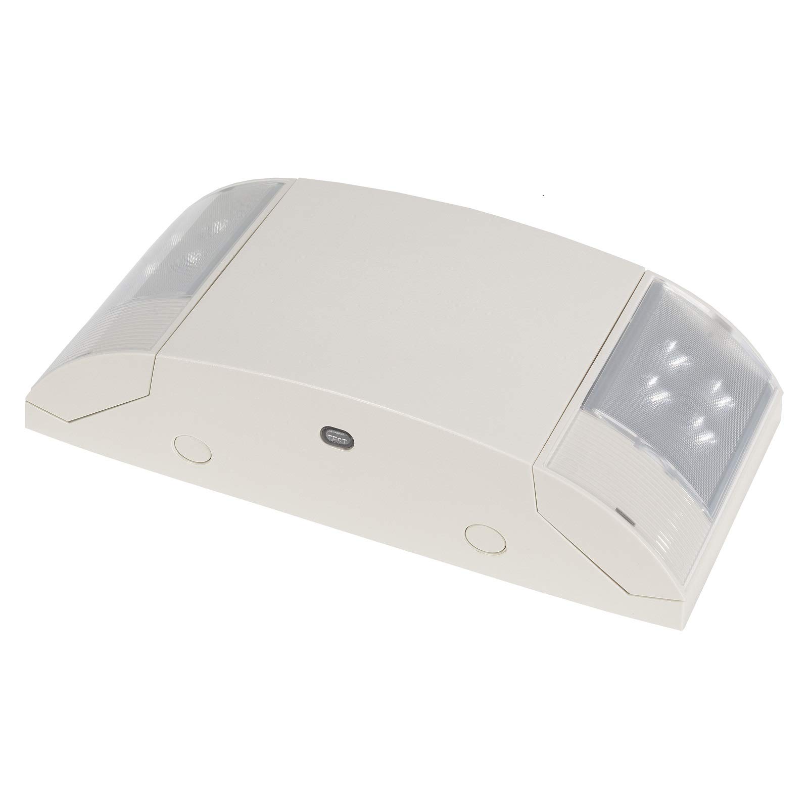 EXITLUX 1 Pack LED Emergency Exit Light with Backup Battery - Ultra Bright 2 LED Heads, UL Listed, CEC & DOE Compliant, 220-277V AC - Perfect for Corridors, Hallways, Homes, Schools & Office Buildings (White)