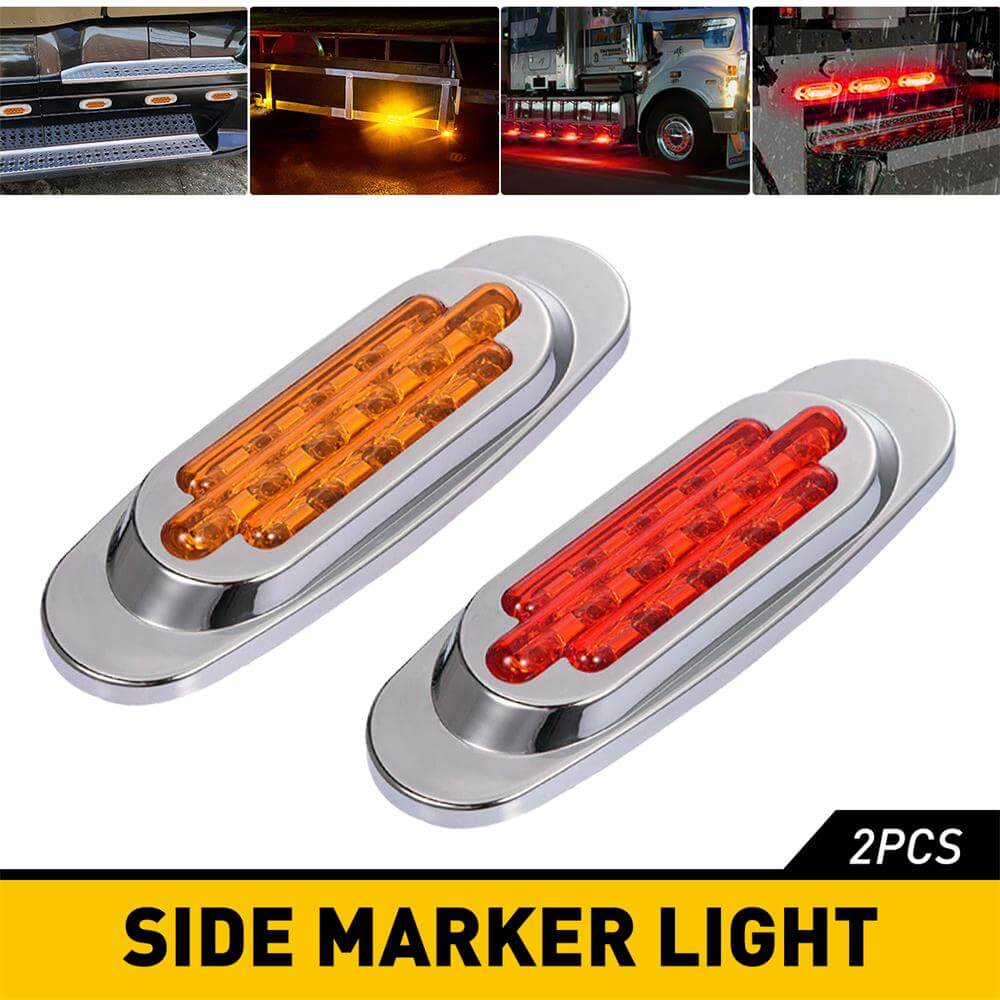 Red+Amber side marker light(2pcs)