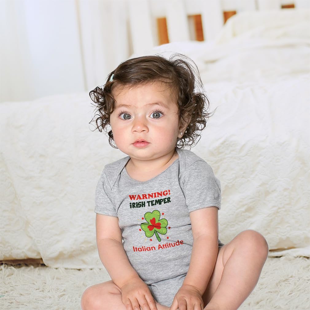 Custom Irish-Italian Baby Bodysuit - Cute Rascals Outfit for Boys & Girls | Playdates & Family Photos