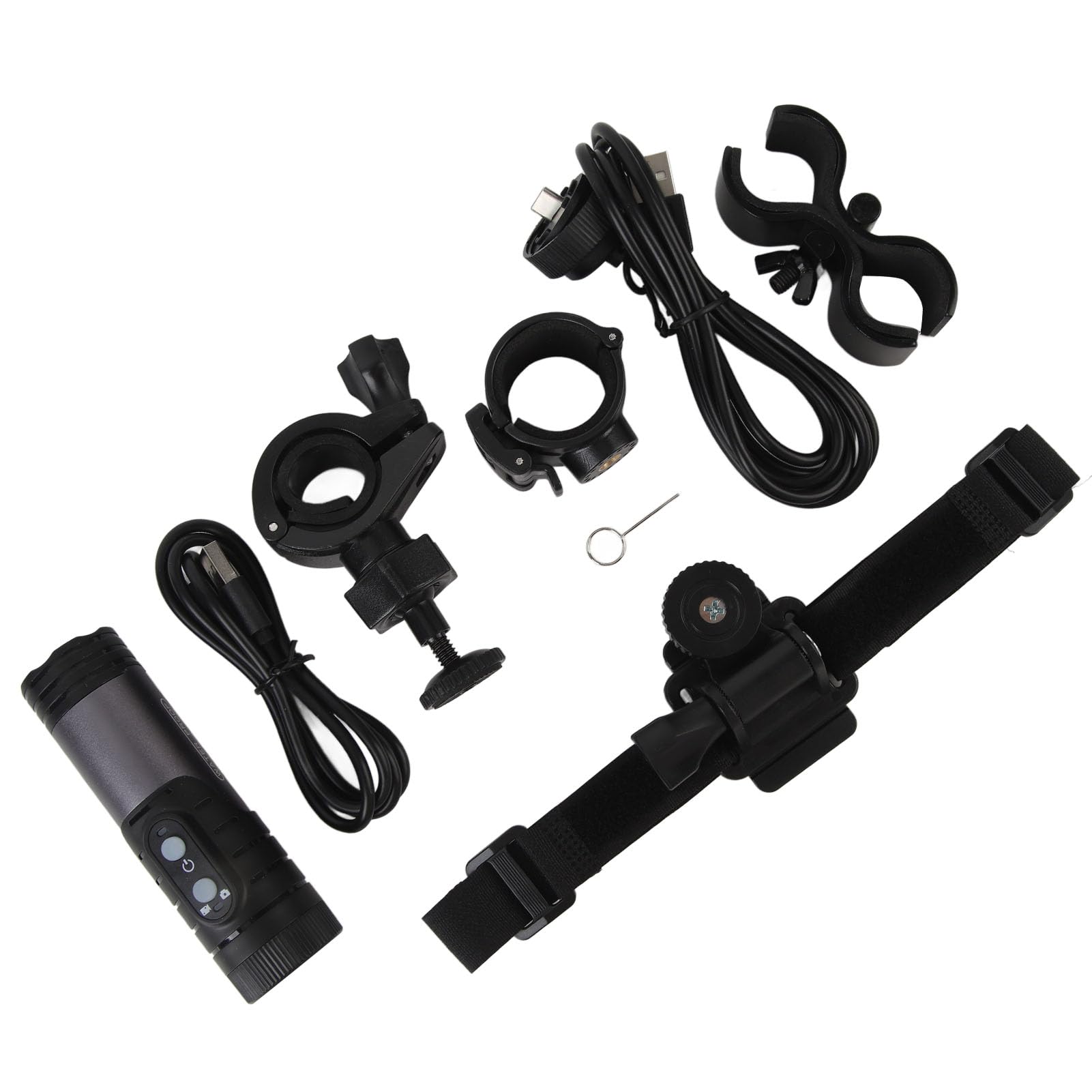 4K Waterproof Action Camera for Bike & Motorcycle - Anti-Shake Sports DV with Helmet Mount, Bicycle Mount & Charging Cable - H68B Dark Gray - Perfect for Cycling, Skiing, Surfing & Outdoor Adventures