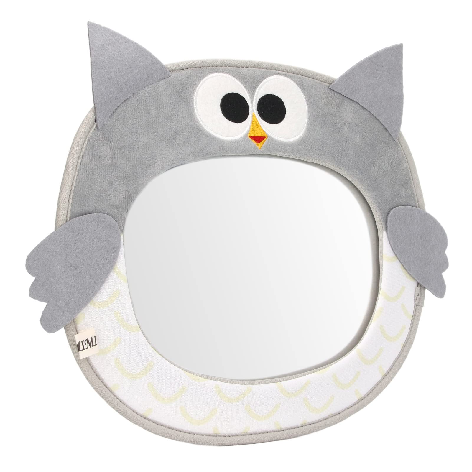 Fafeicy Baby Car Mirror - 3D Cartoon Owl Safety Seat Mirror with Wide Angle Convex Design for Rear-Facing Infants | Perfect for Safe Backseat Monitoring & Parent Peace of Mind While Driving