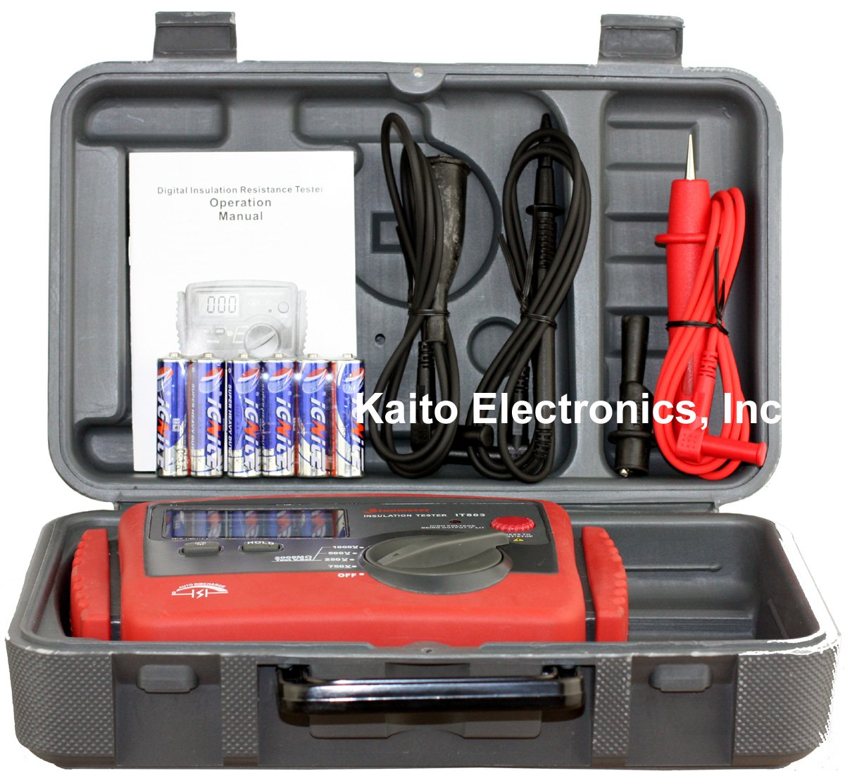 IT-803B Digital Insulation Tester with 200 GOhm Maximum Resistance - Perfect for Electrical Safety Testing in Industrial, Commercial, and Home Applications
