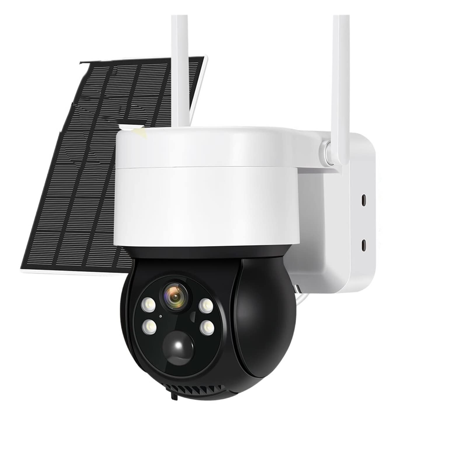 Solar Security Camera 1080P - Wireless Outdoor WiFi Camera with Night Vision, PTZ, IP65 Weatherproof & Solar Panel - 2MP HD Video Surveillance for Home, Yard, Garage Protection (No SD Card Needed)