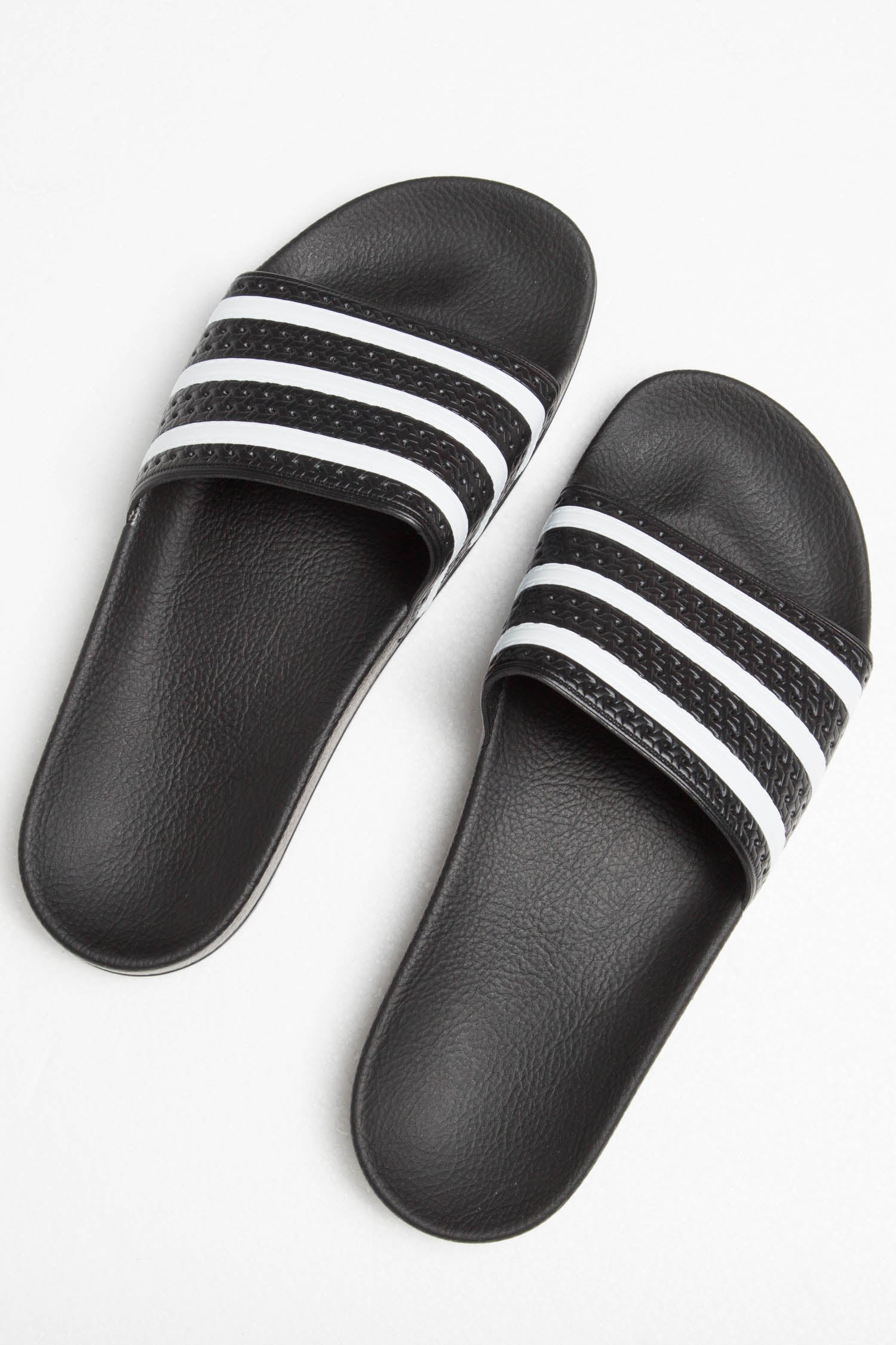 Adidas Originals Adilette Slide Sandals - Black & White Comfort Slides for Men & Women - Perfect for Pool, Beach, Gym & Lounge Wear