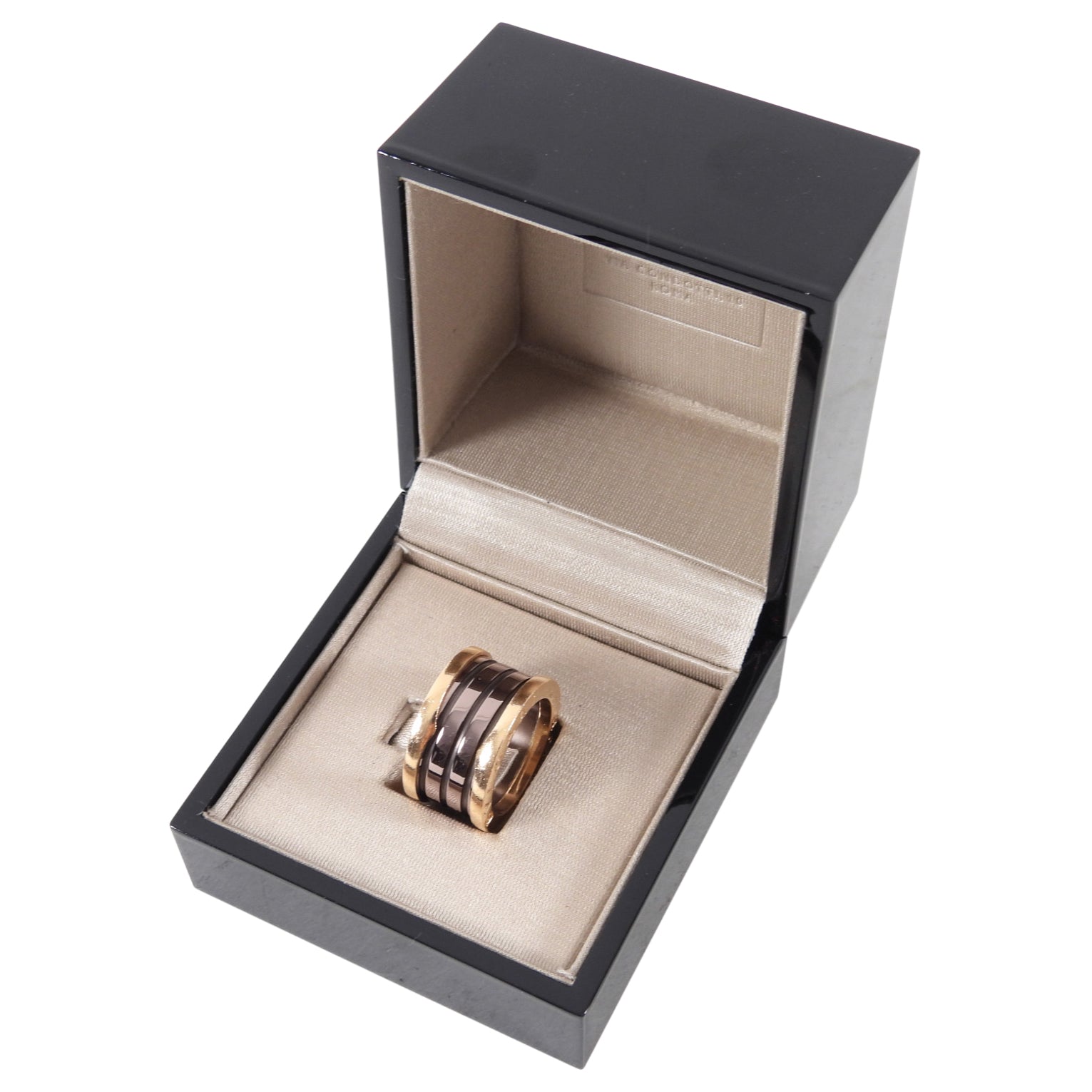 Bulgari B Zero 1 Rose Gold and Bronze Ring - Size 5.75 (US) - Luxury Italian Jewelry for Women, Perfect for Weddings, Anniversaries & Special Occasions