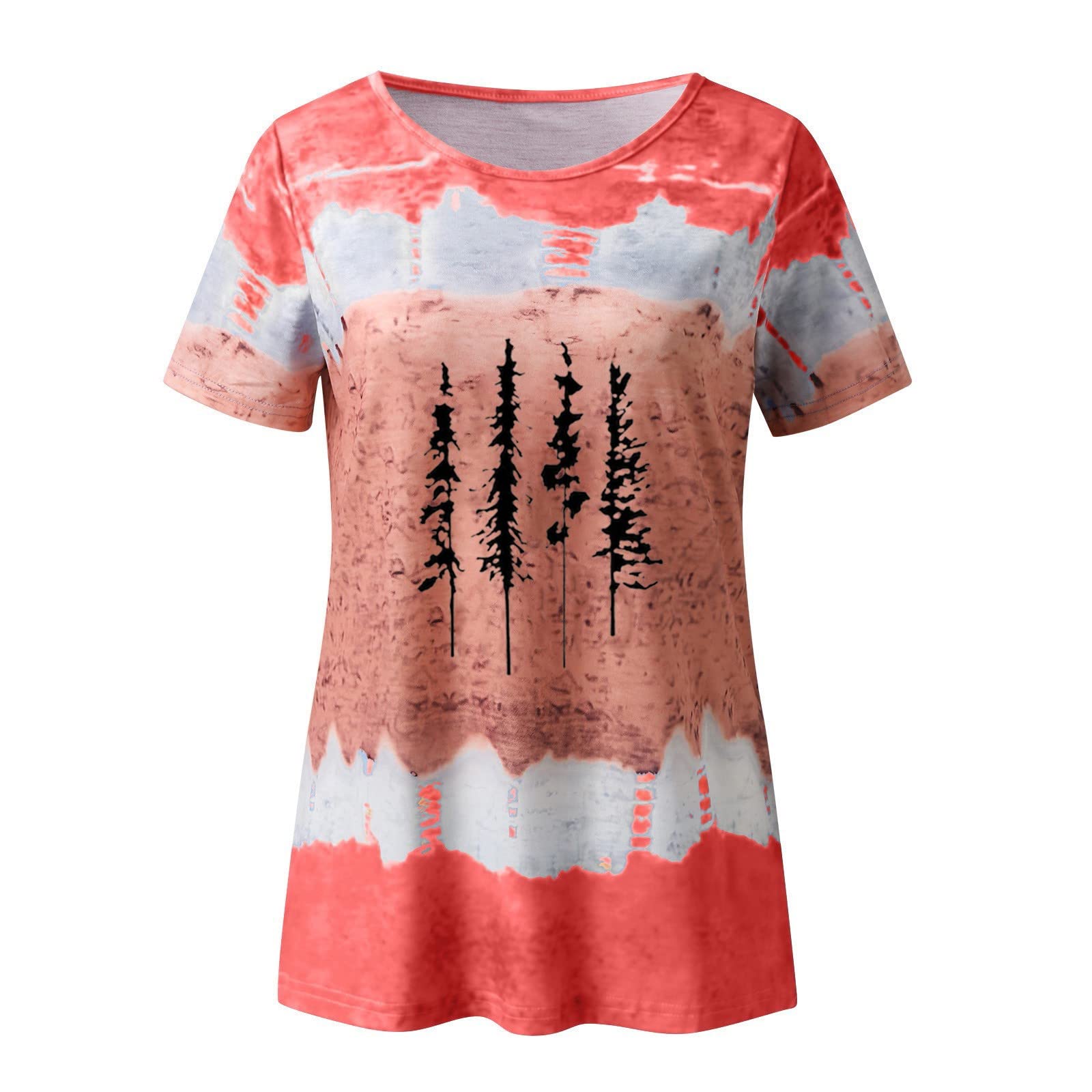 UOKNICE Women's Short Sleeve T-Shirts & Blouses - Elegant Boho Summer Tunic Tops for Work, Casual & Dressy Occasions | Trendy Fashion Tees for Office, Outings & Summer Events
