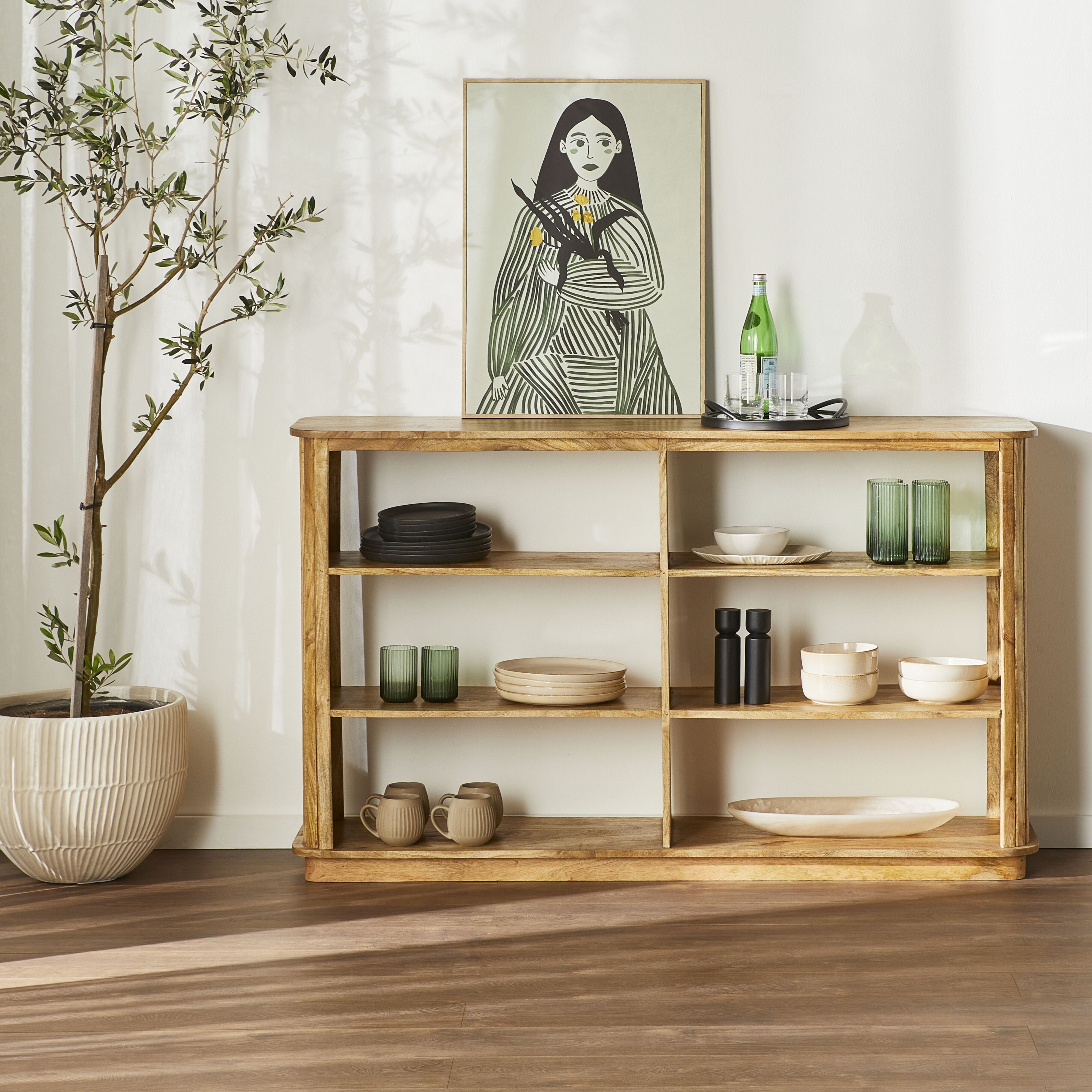 Brompton Low Bookcase - Modern & Stylish Bookshelf for Home & Office - Perfect for Living Room, Bedroom, or Study Organization