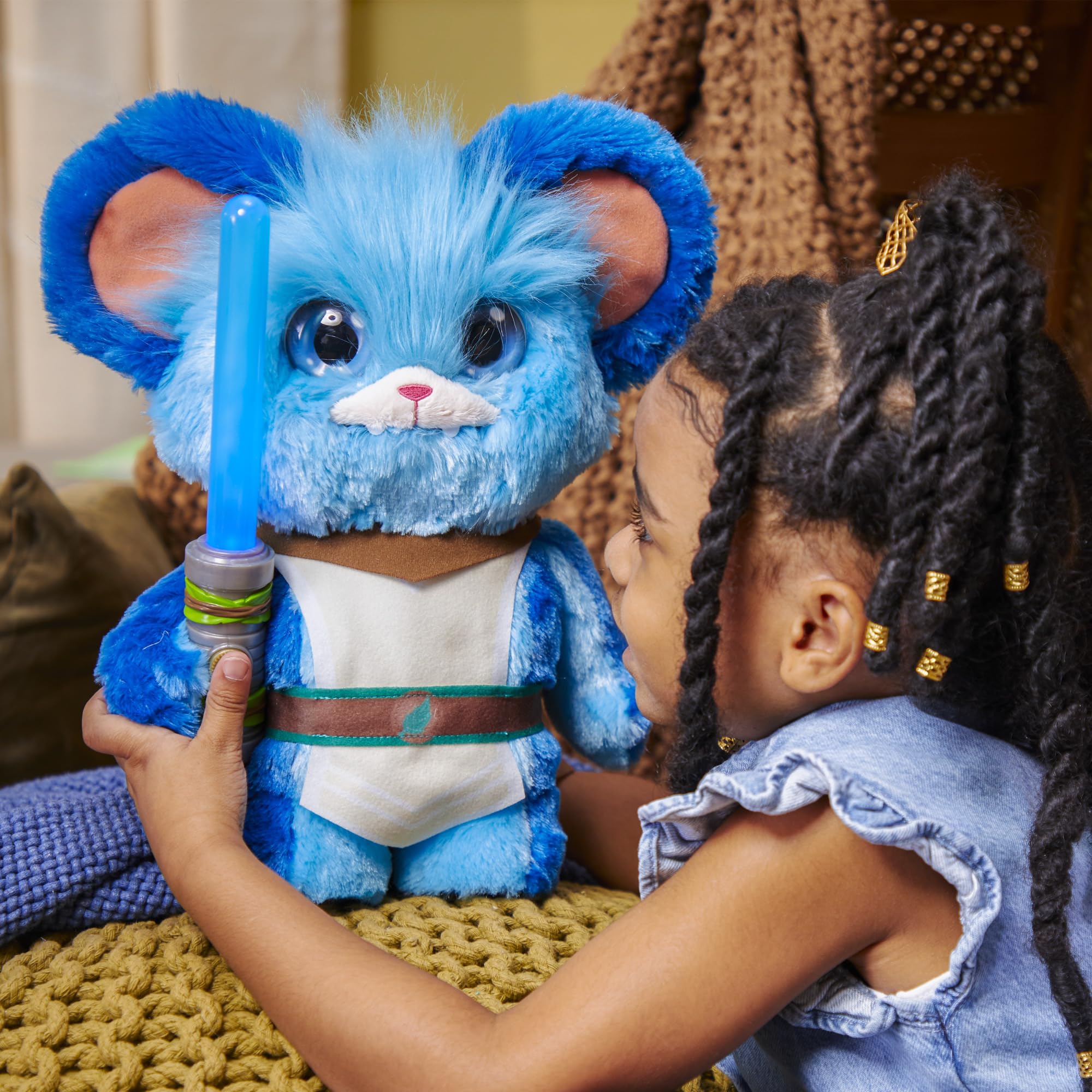 Star Wars Young Jedi Adventures Jabberin' Jedi Nubs Electronic Plush Toy with Lights & Sounds - Interactive Preschool Toy for 3 Year Old Boys & Girls - Perfect for Playtime, Storytelling & Jedi Training Fun