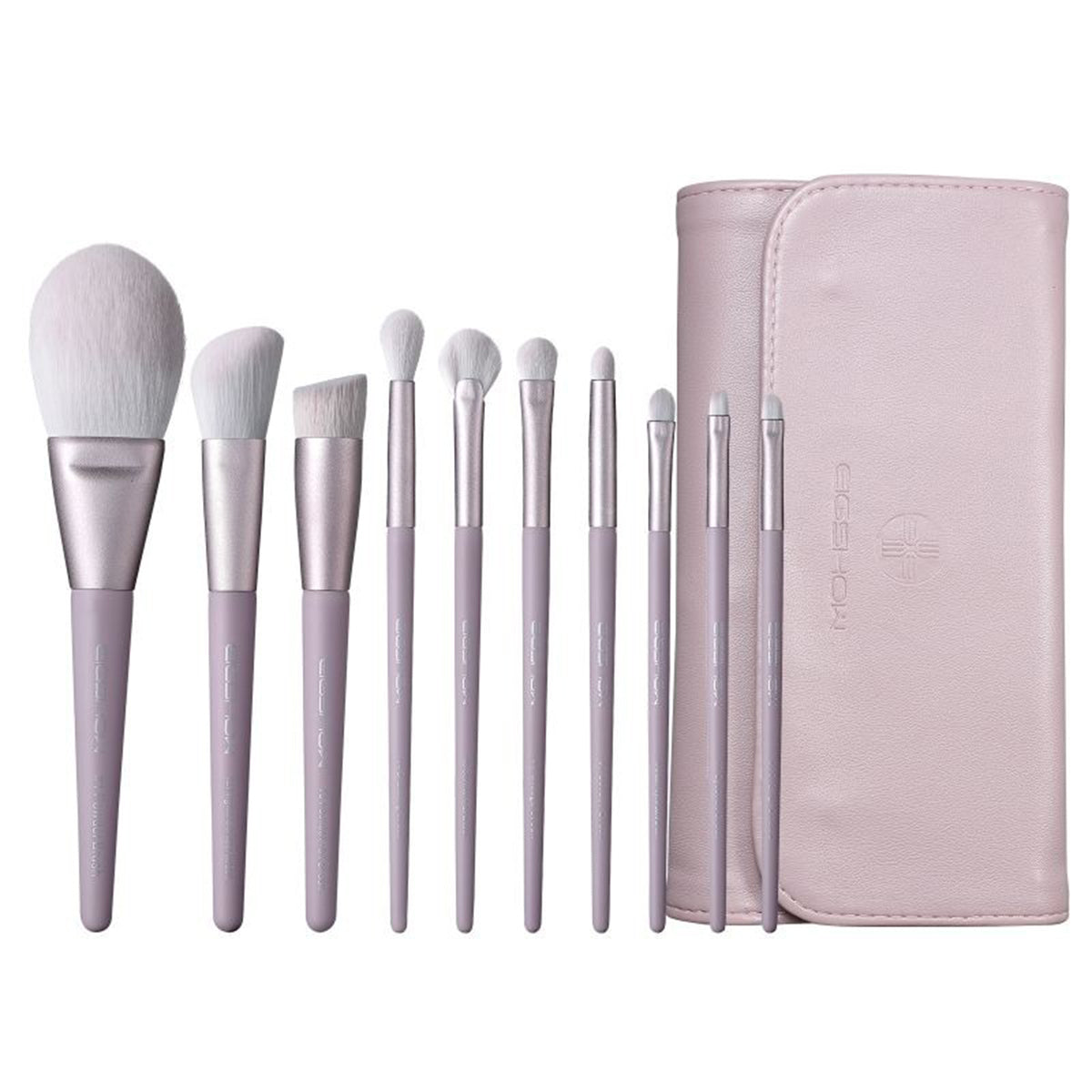 10-Piece Morandi Series Lilac Makeup Brush Set - Soft & Durable for Flawless Blending & Contouring | Perfect for Professional Artists & Beginners